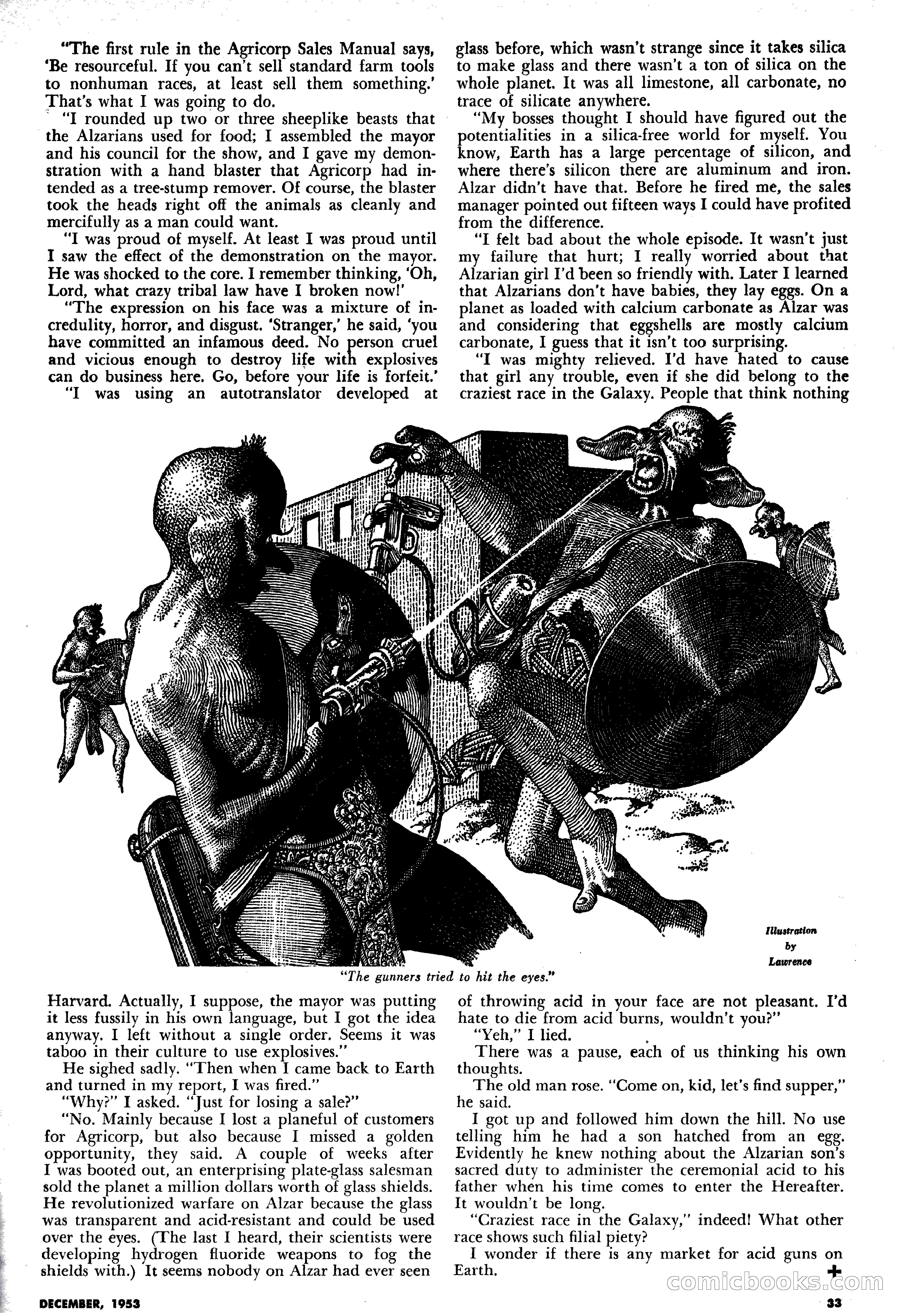Science Fiction Plus, December 1953 — page 33 of 68