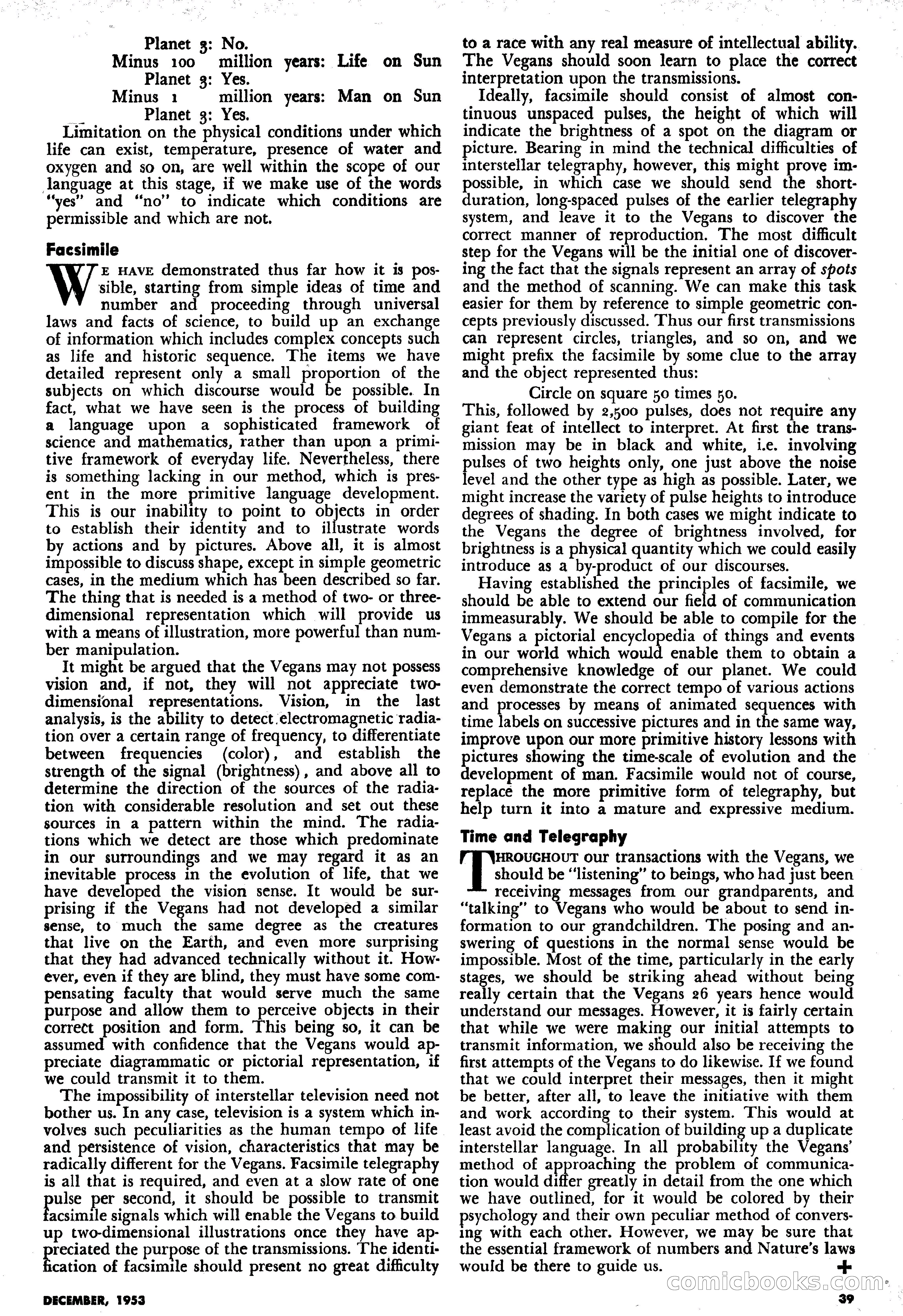 Science Fiction Plus, December 1953 — page 39 of 68
