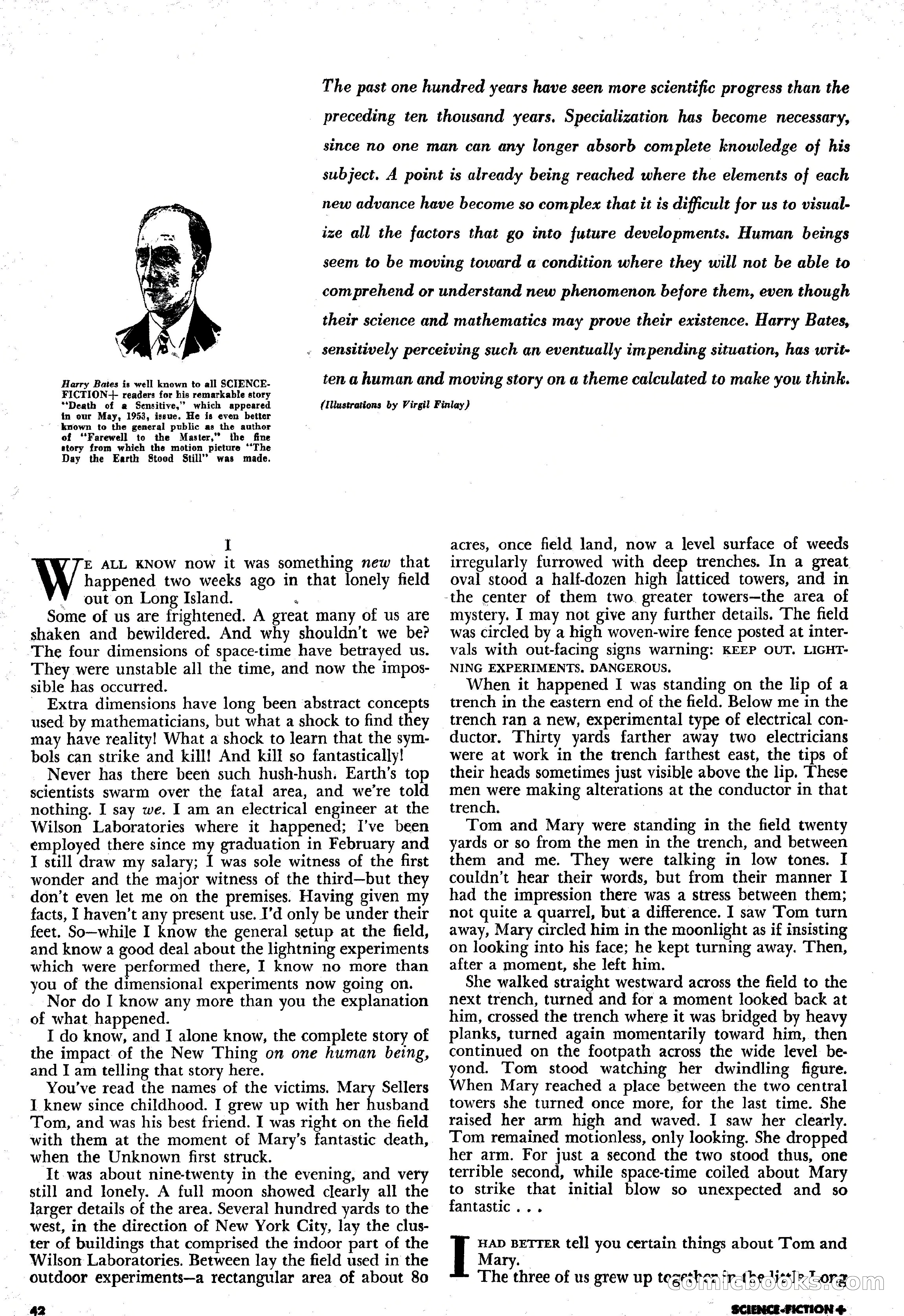 Science Fiction Plus, December 1953 — page 42 of 68