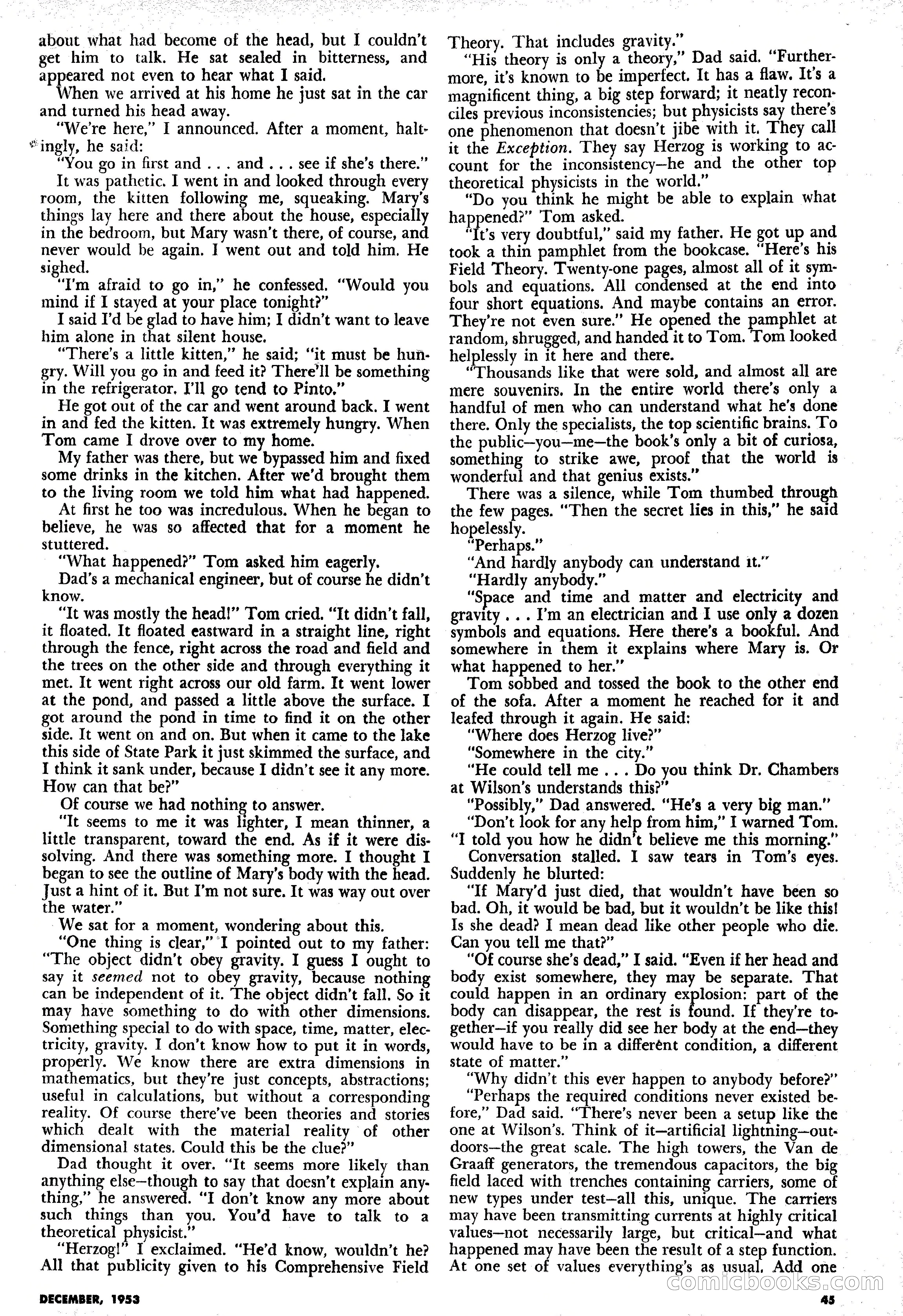 Science Fiction Plus, December 1953 — page 45 of 68