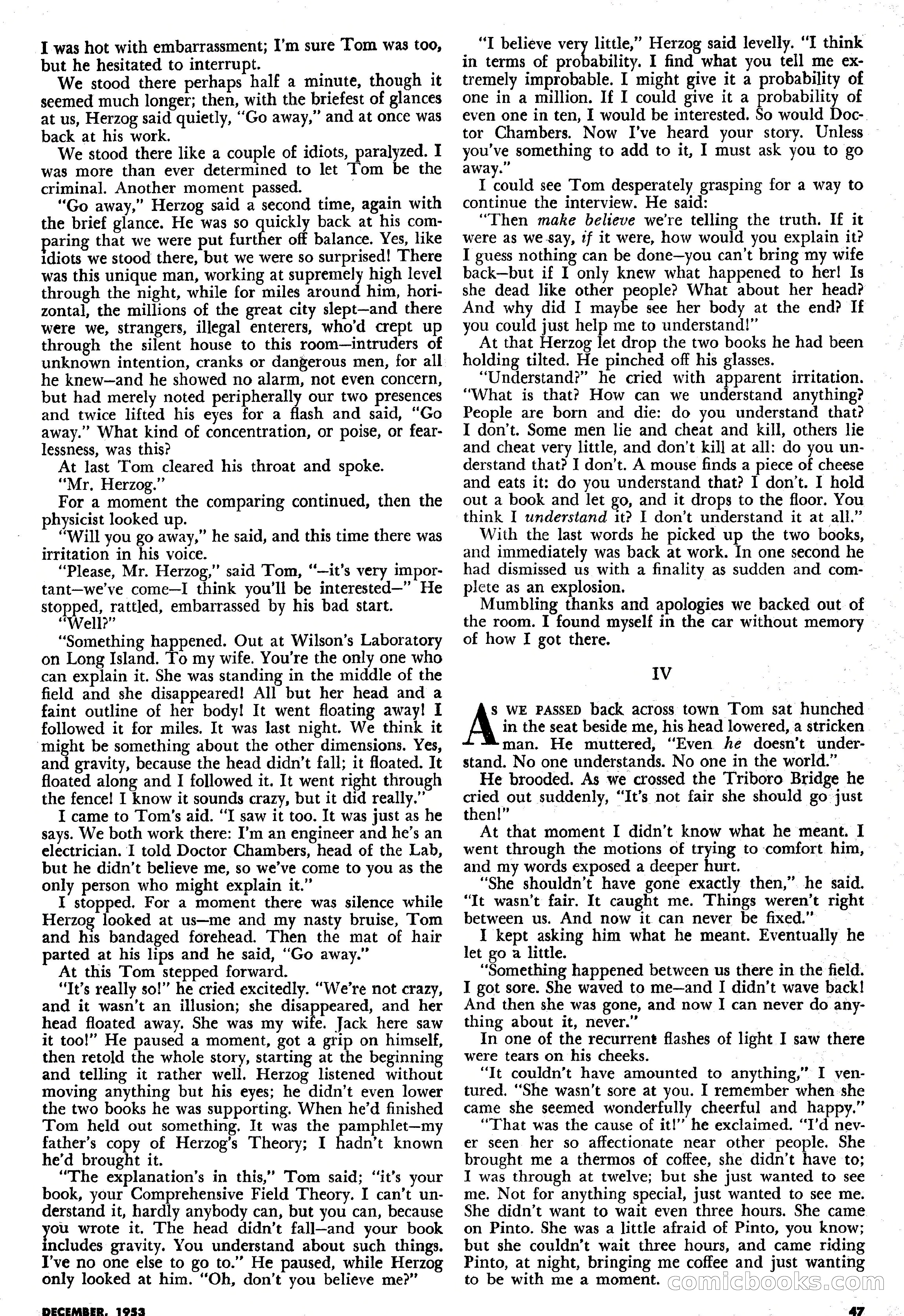 Science Fiction Plus, December 1953 — page 47 of 68