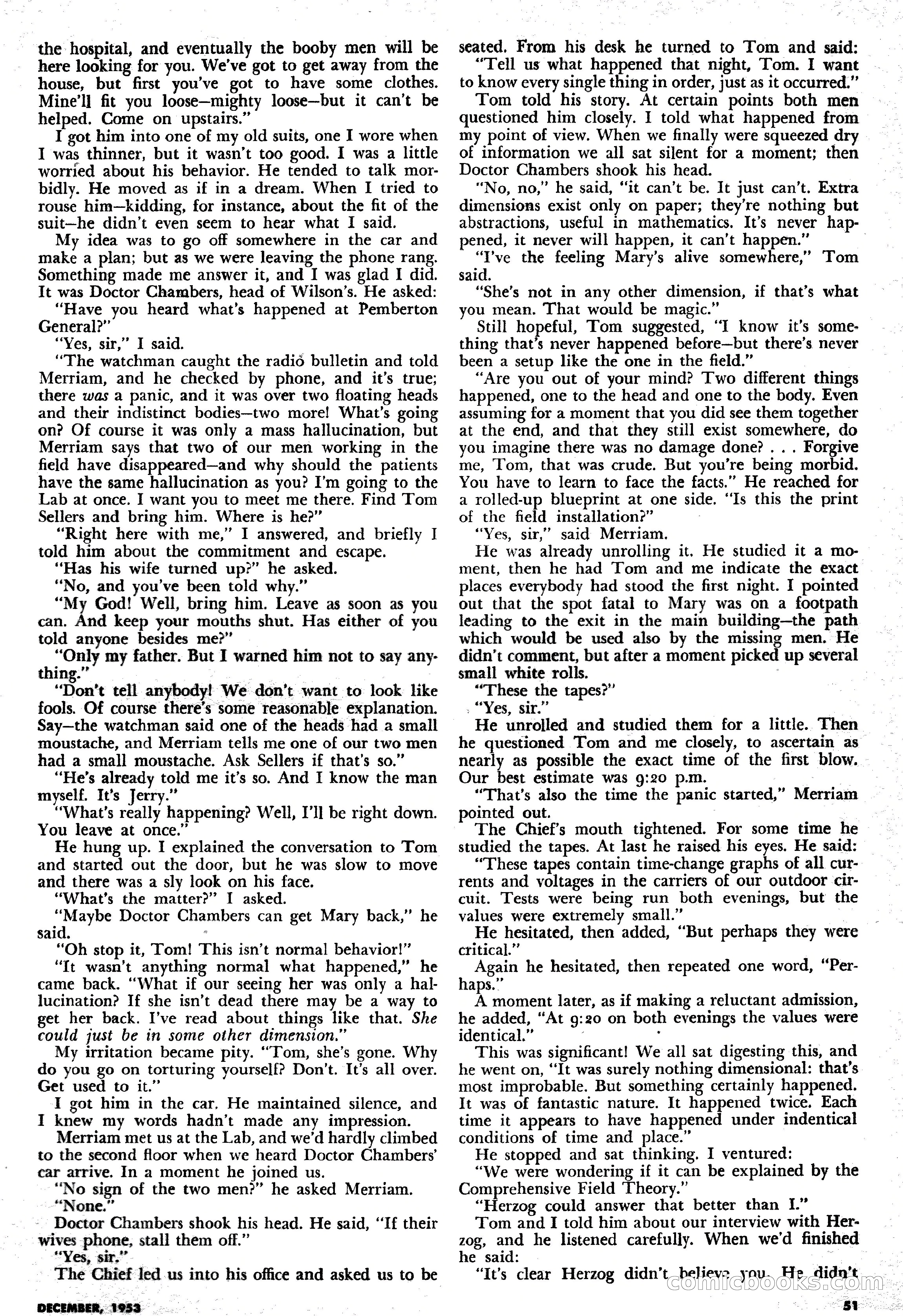 Science Fiction Plus, December 1953 — page 51 of 68