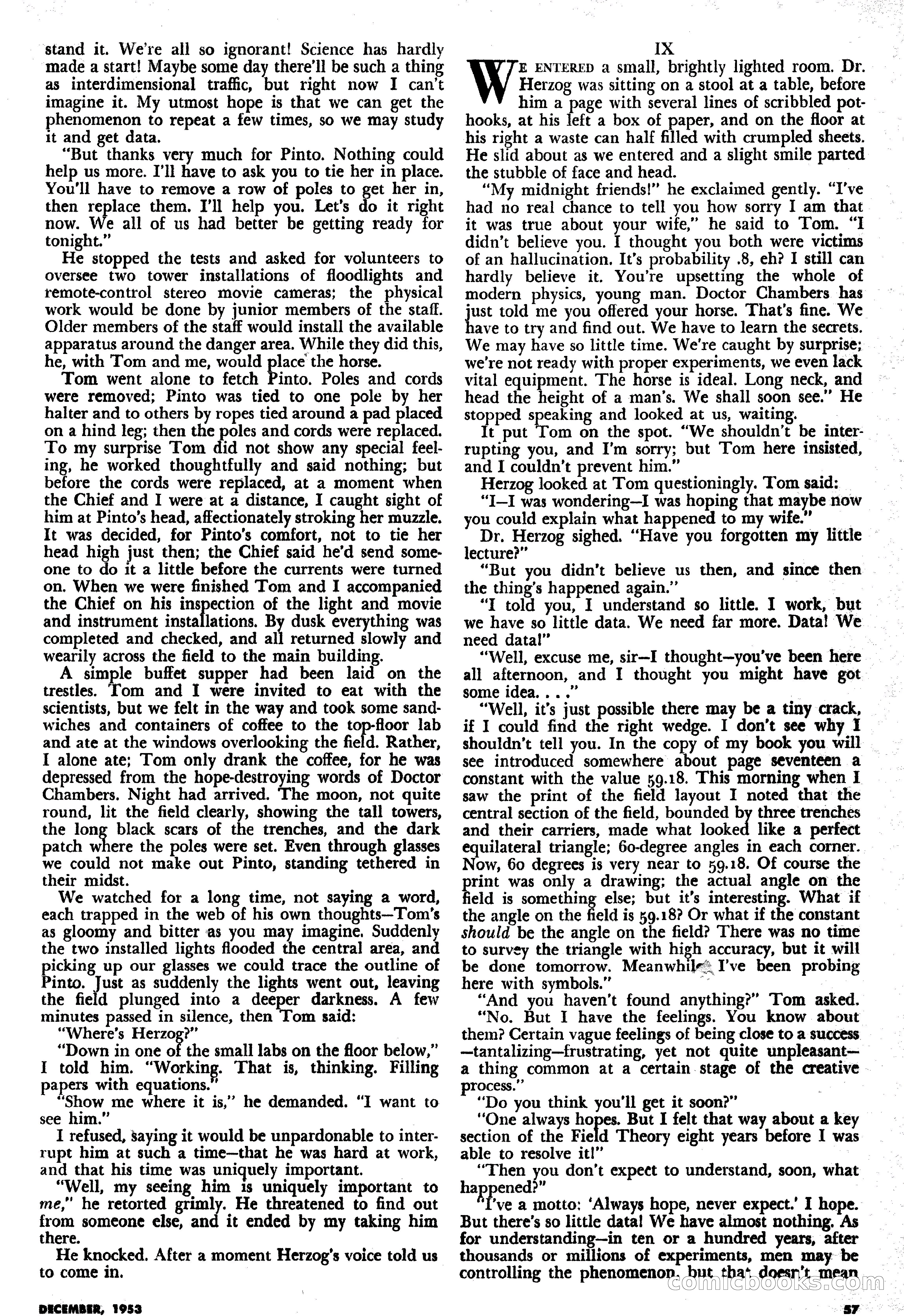 Science Fiction Plus, December 1953 — page 57 of 68