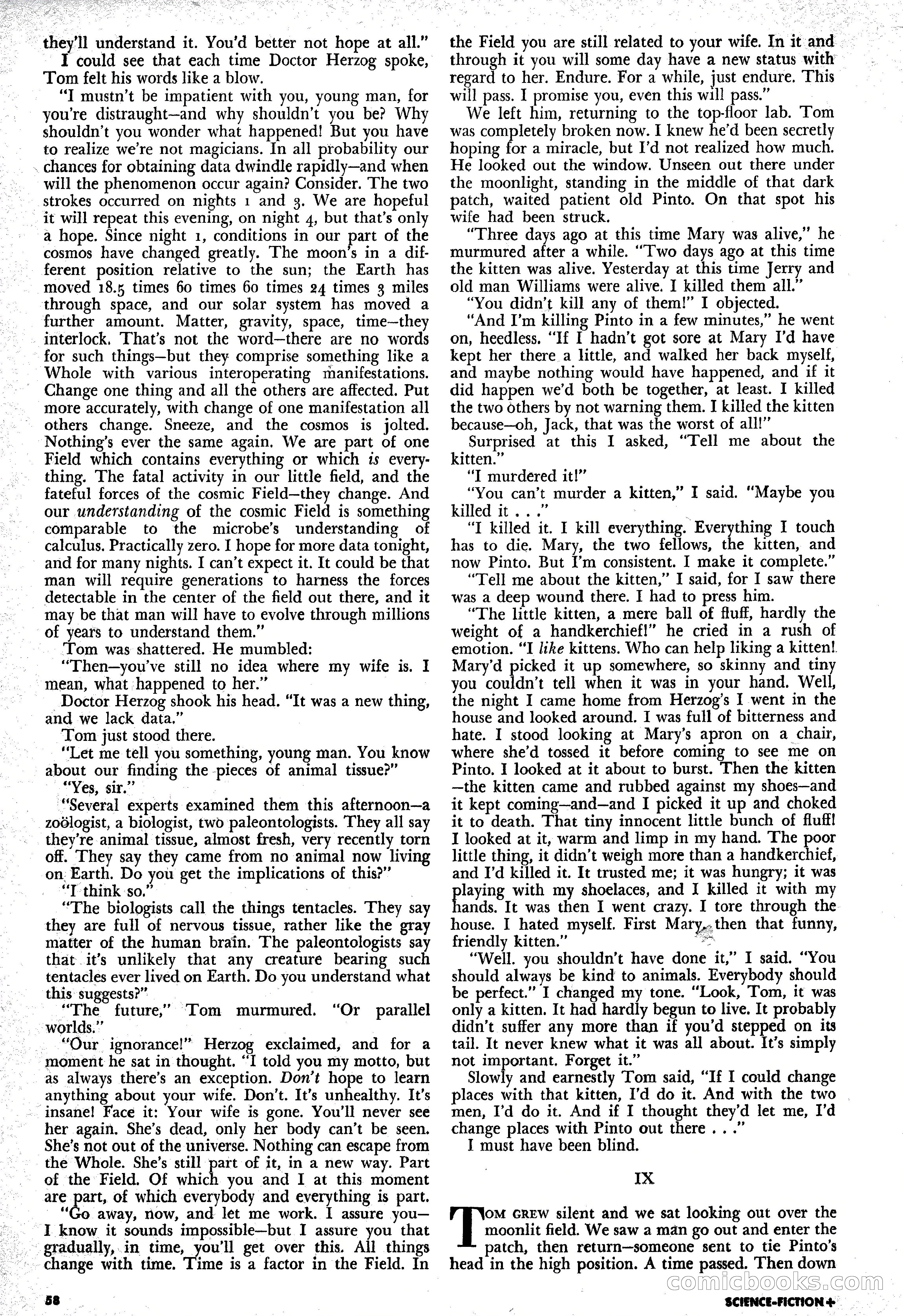 Science Fiction Plus, December 1953 — page 58 of 68