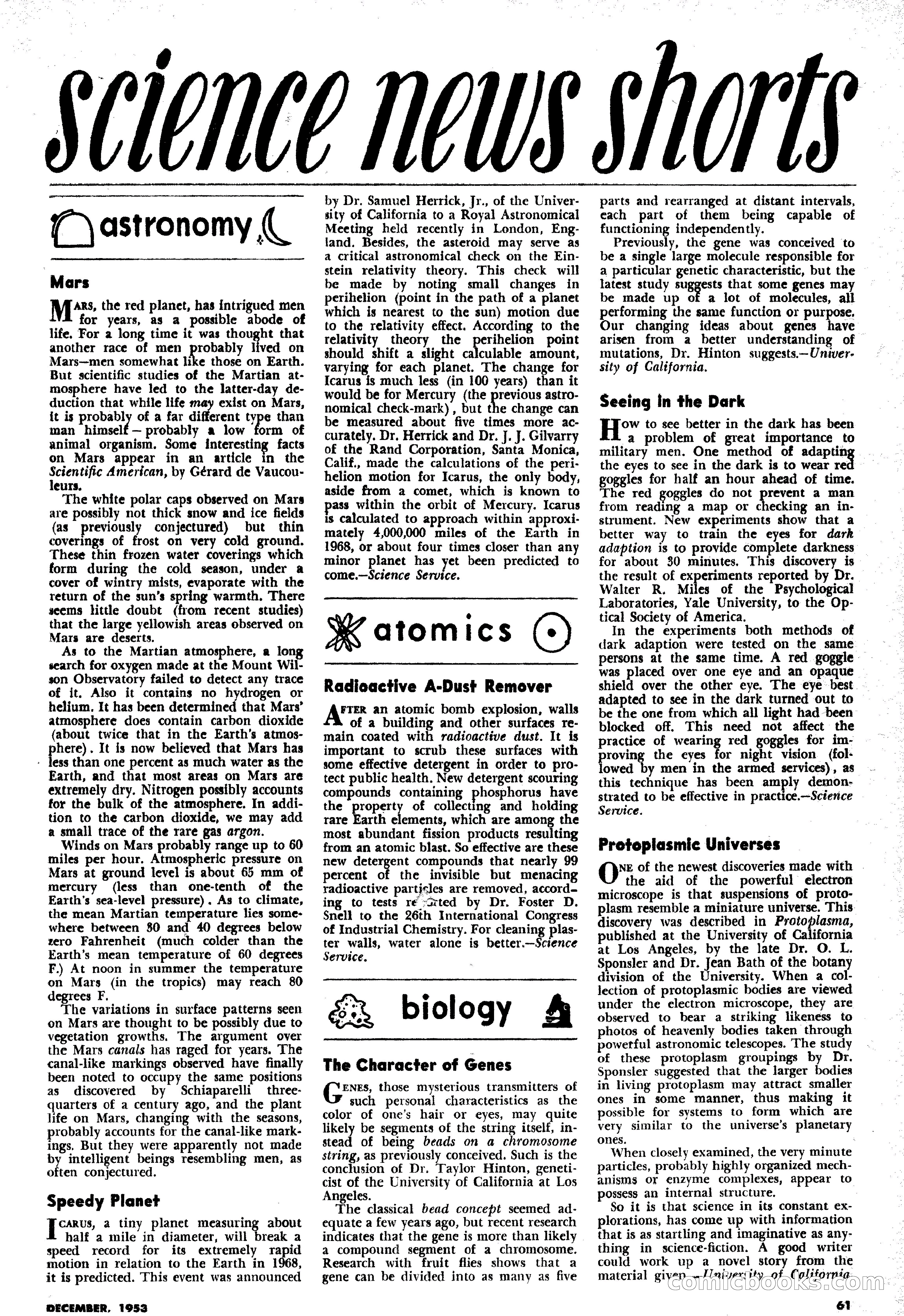 Science Fiction Plus, December 1953 — page 61 of 68