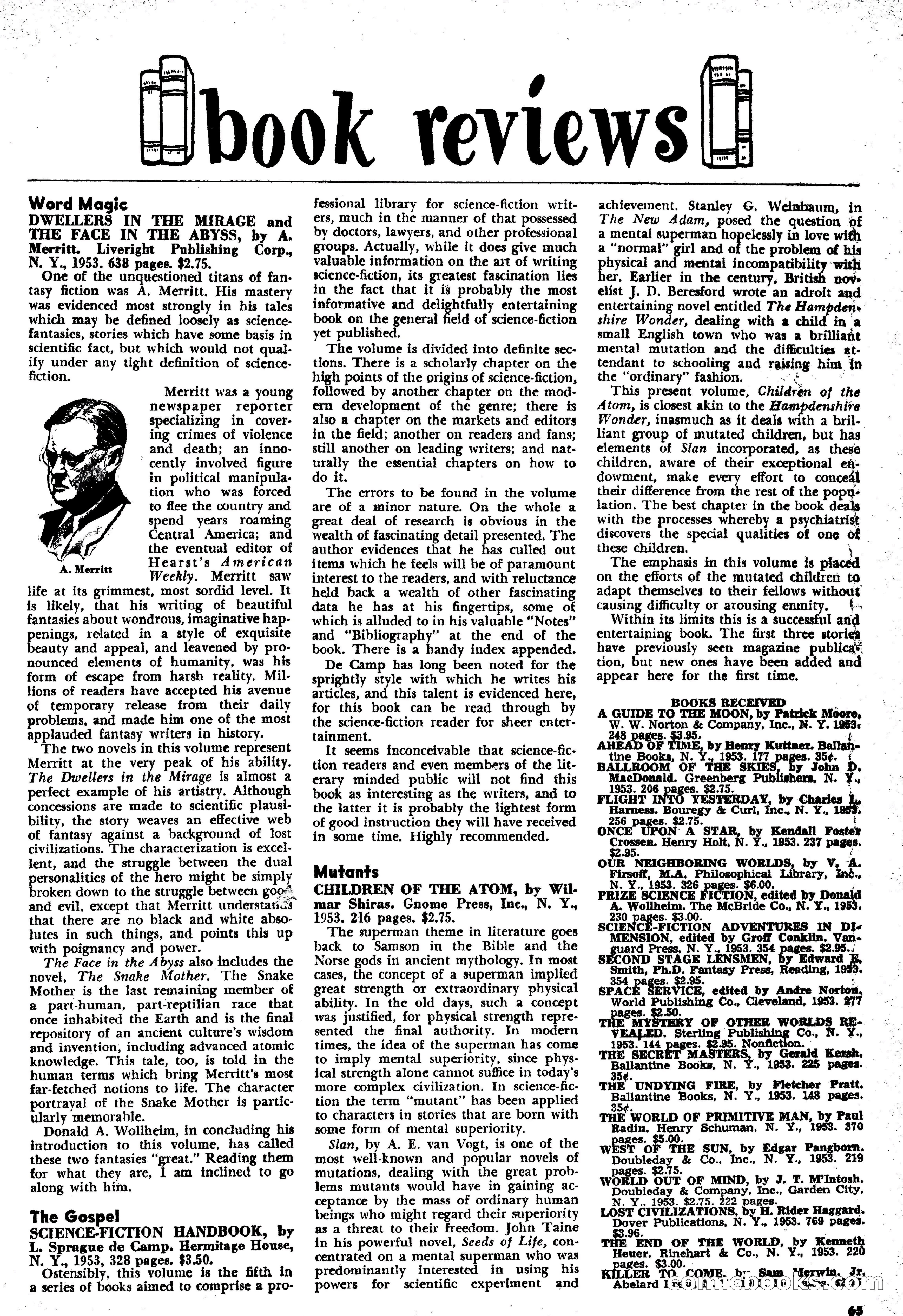 Science Fiction Plus, December 1953 — page 65 of 68