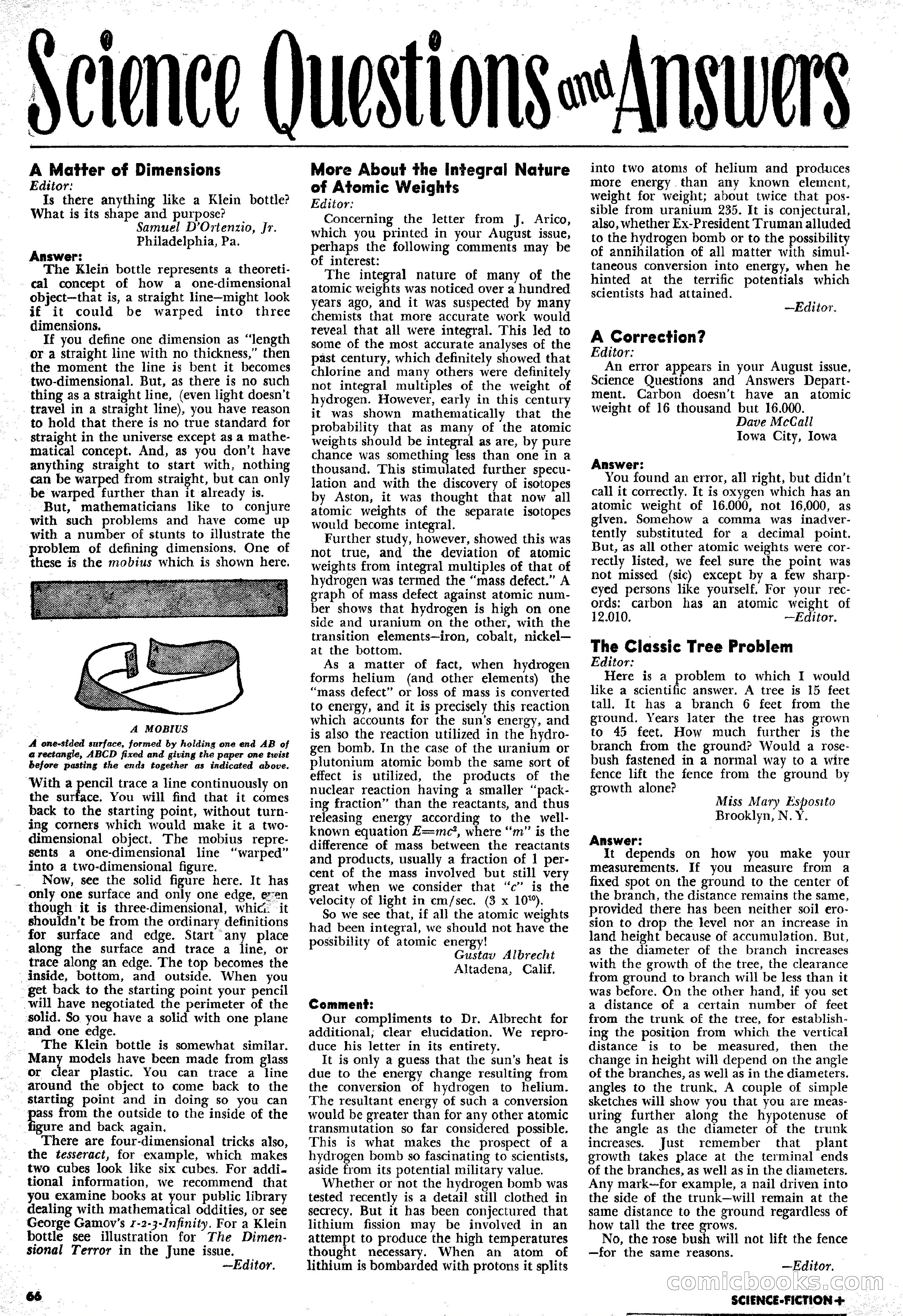 Science Fiction Plus, December 1953 — page 66 of 68