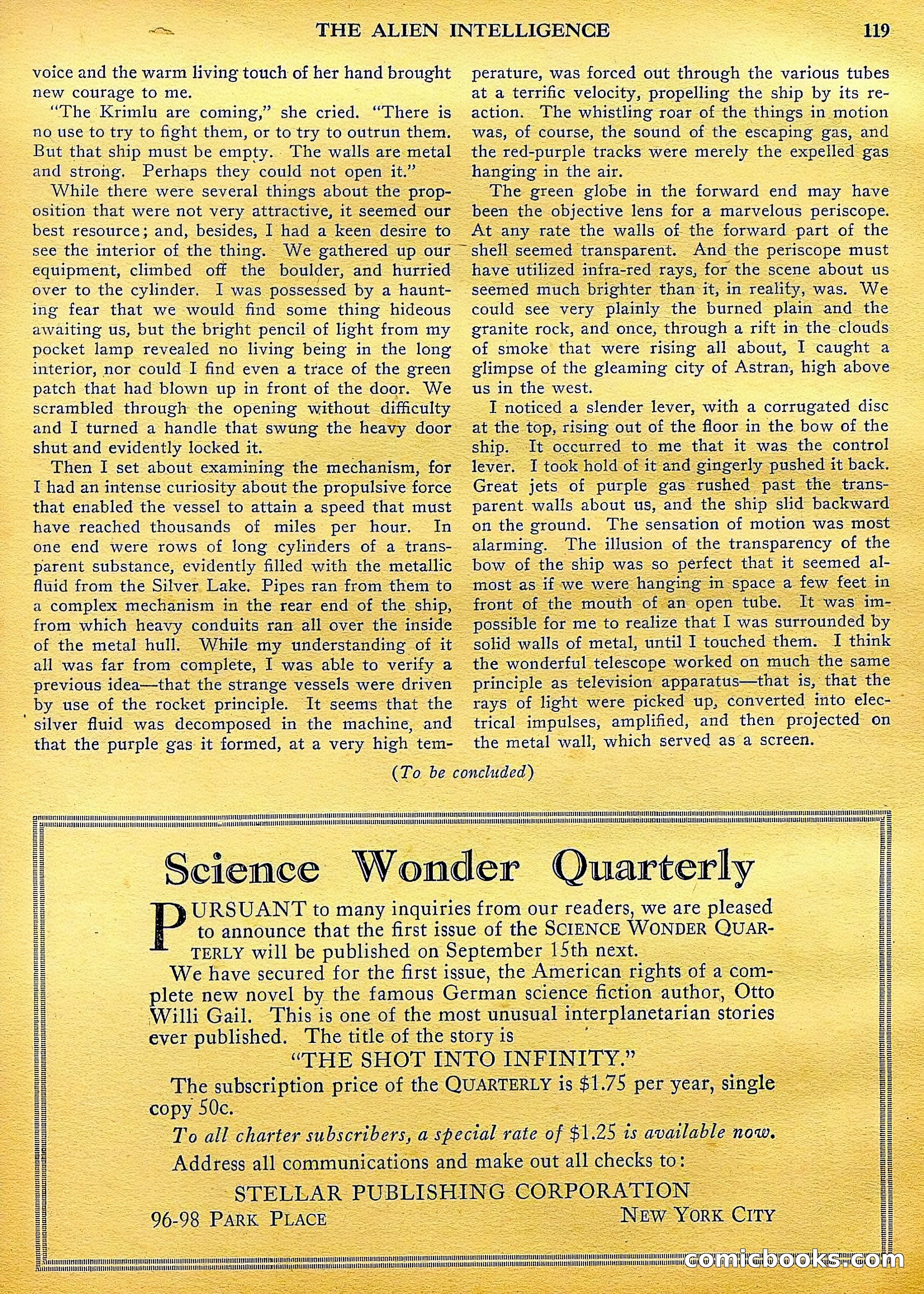 Science Wonder Stories, July 1929 — page 25 of 100