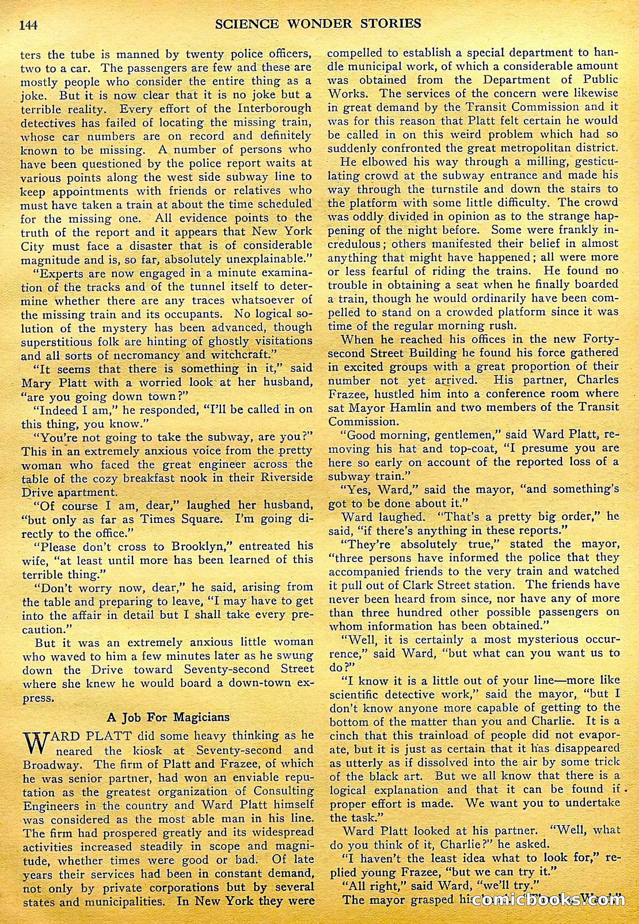 Science Wonder Stories, July 1929 — page 50 of 100