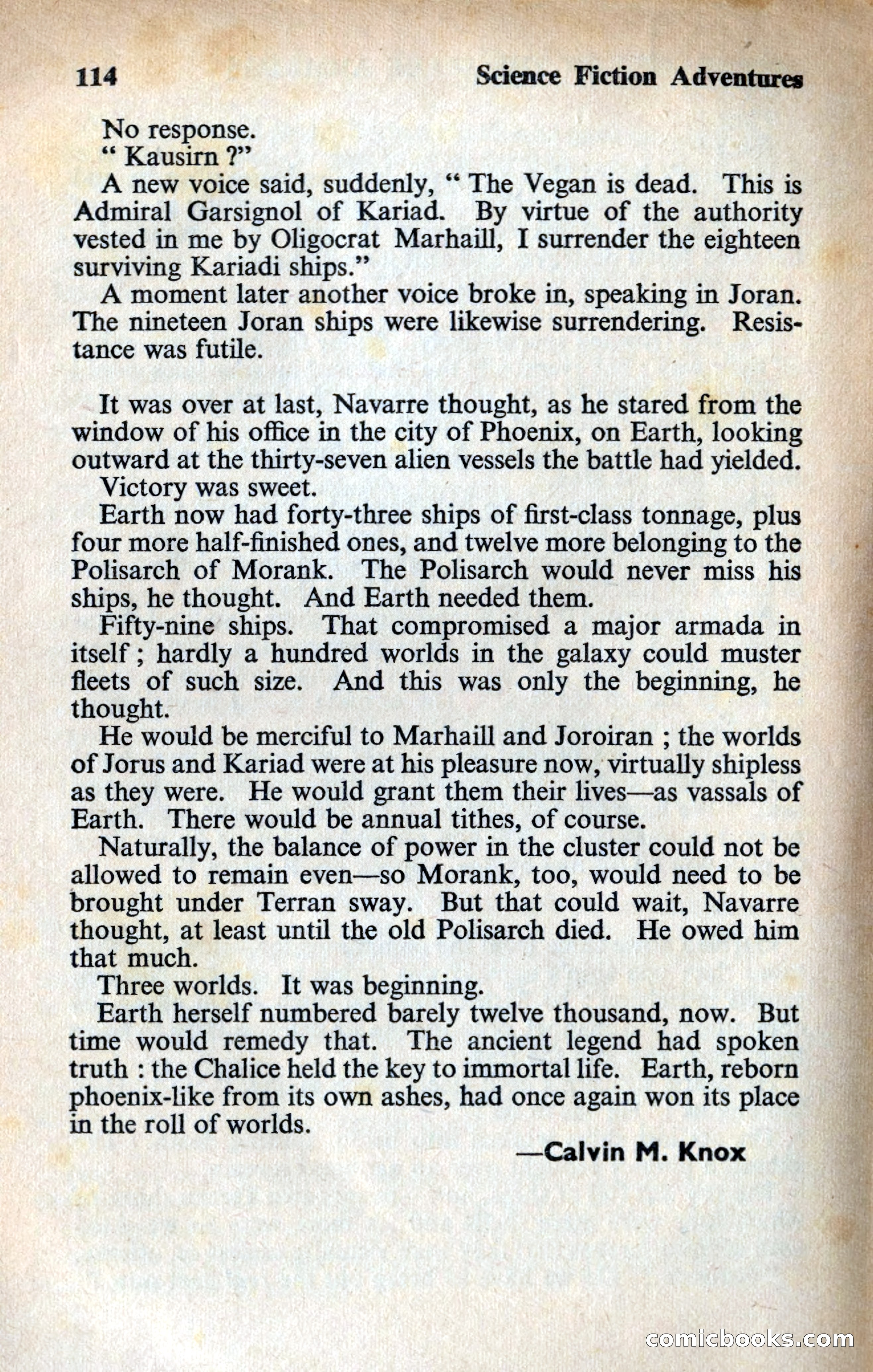 Science Fiction Adventures (UK) #5 — page 114 of 116