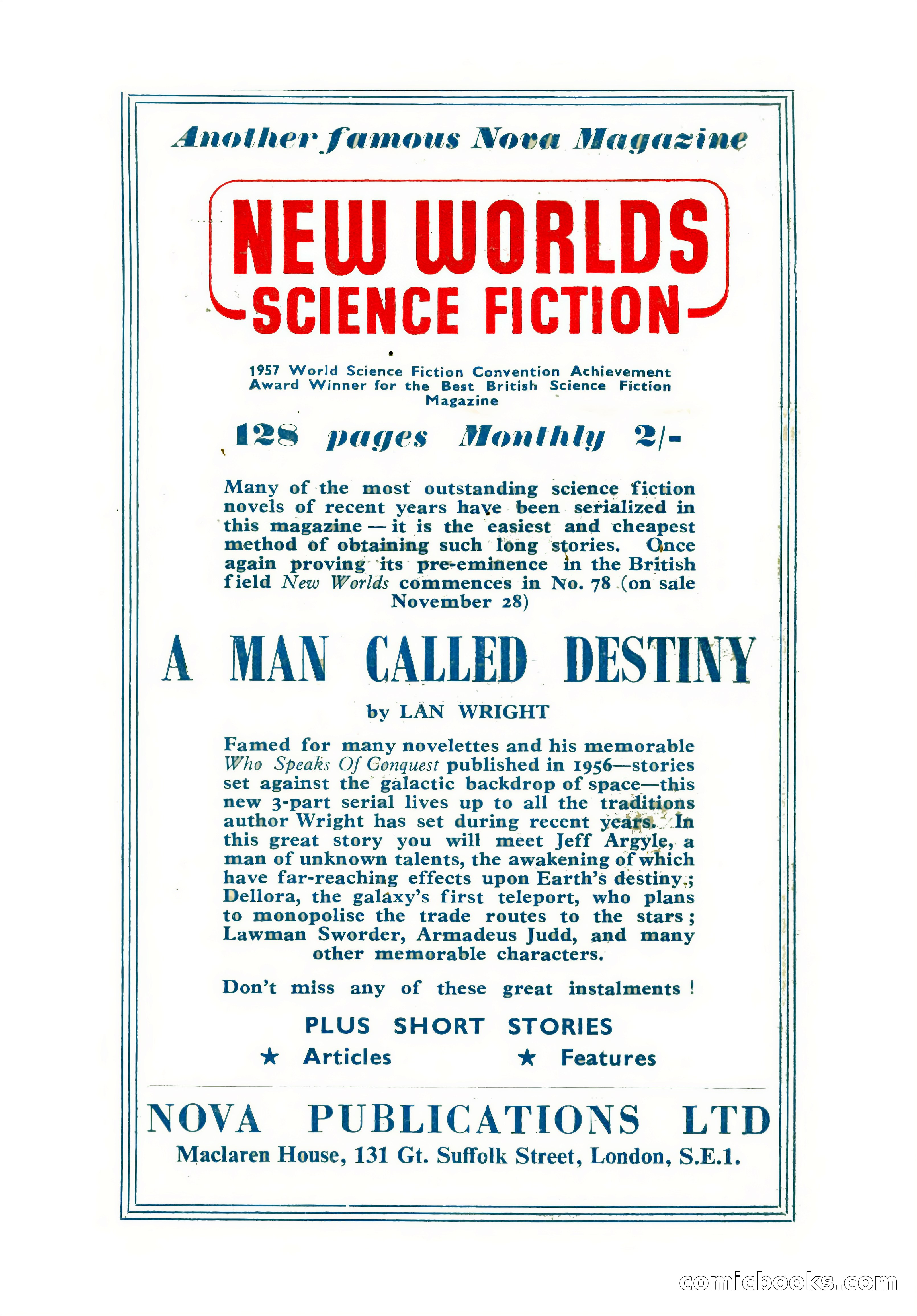 Science Fiction Adventures (UK) #5 — page 116 of 116