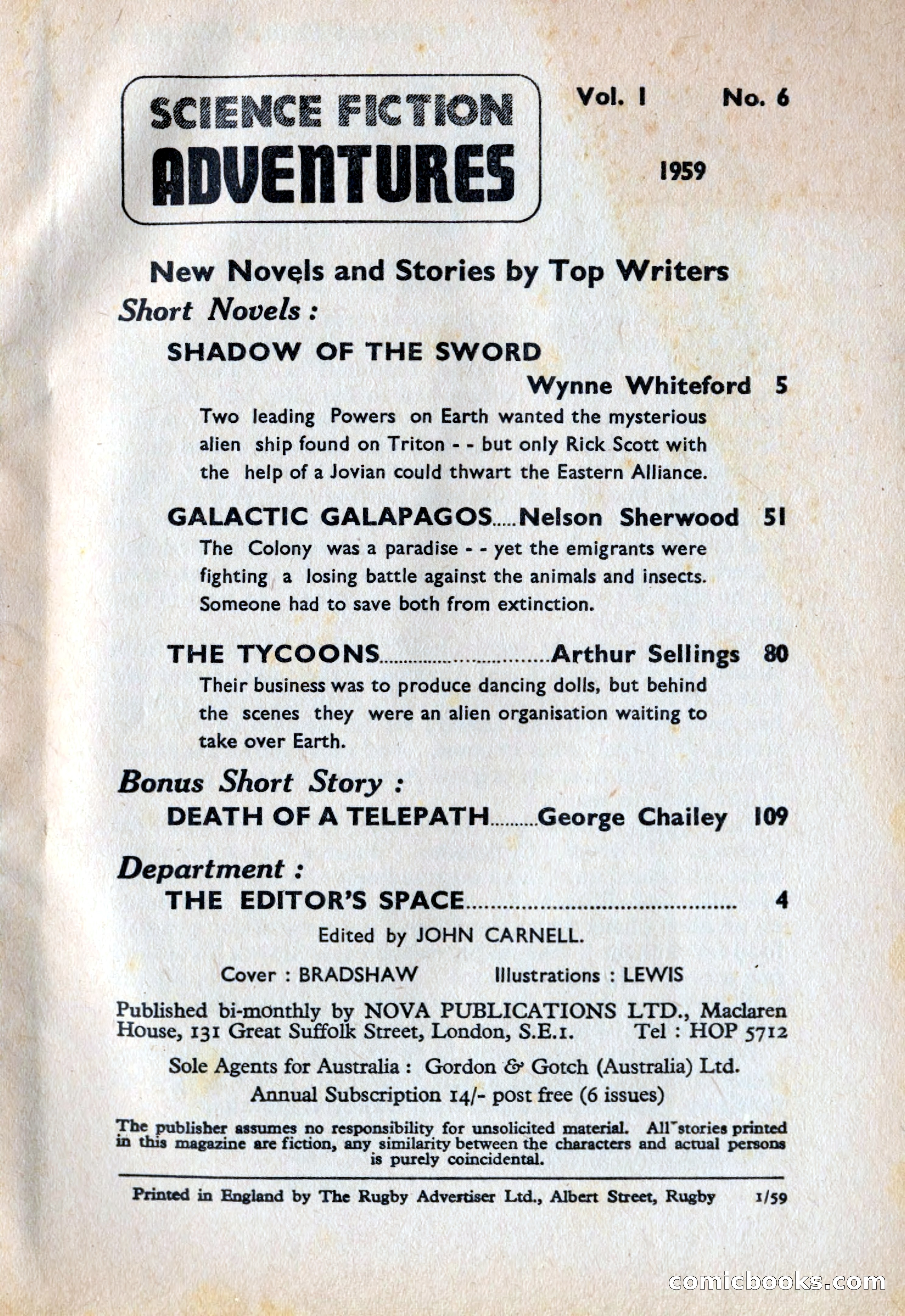 Science Fiction Adventures (UK) #6 — page 3 of 116