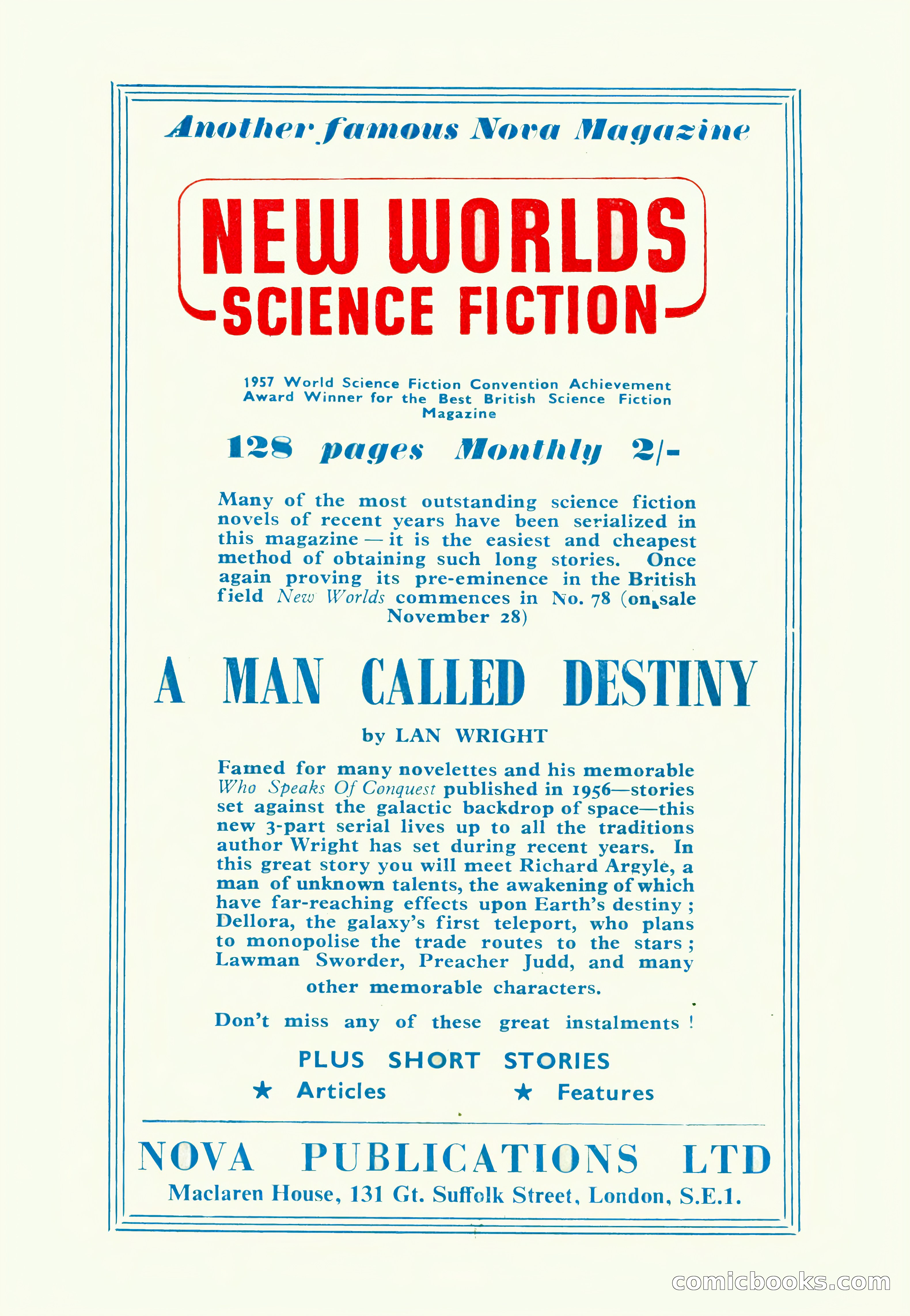 Science Fiction Adventures (UK) #6 — page 116 of 116