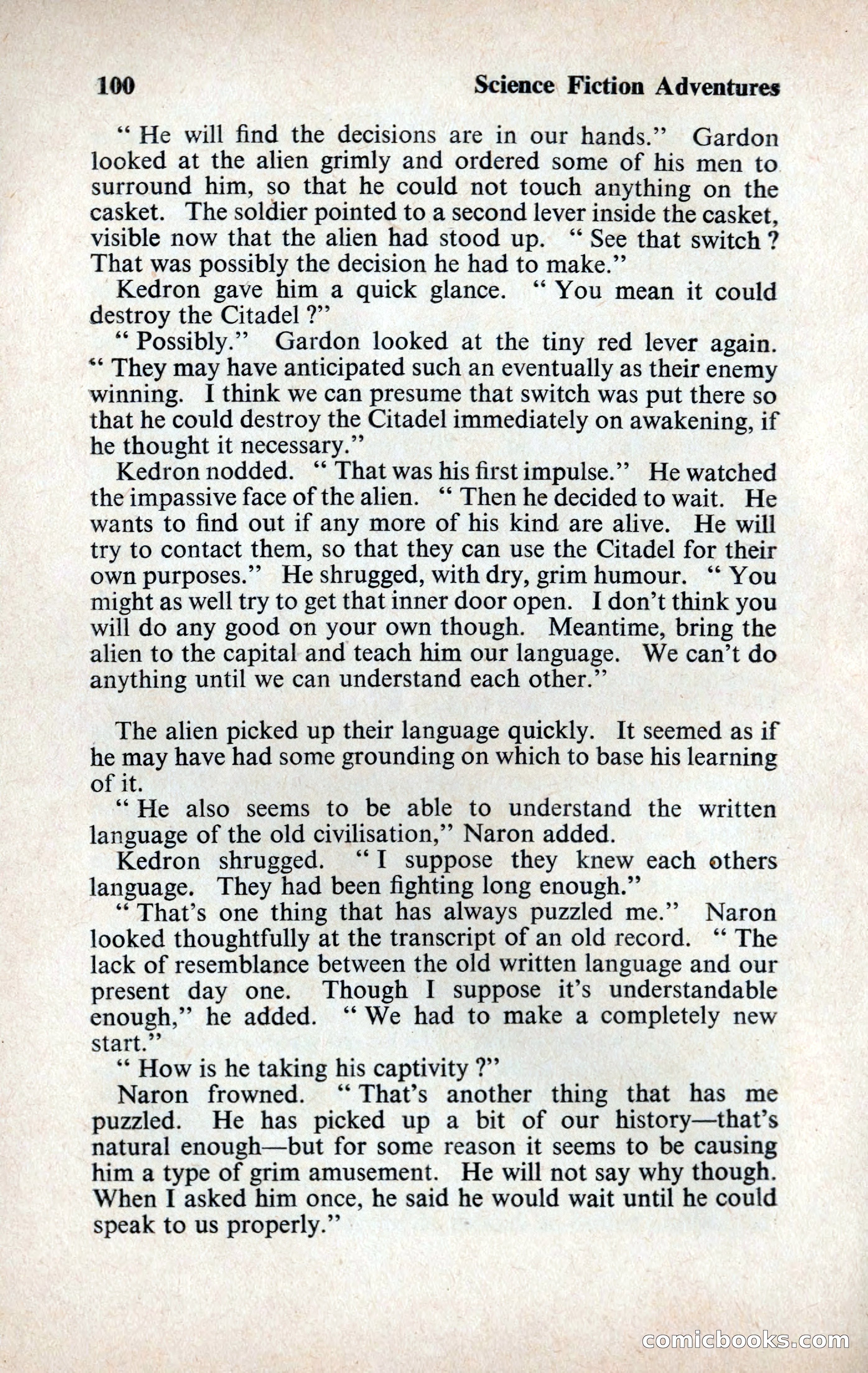 Science Fiction Adventures (UK) #10 — page 100 of 116