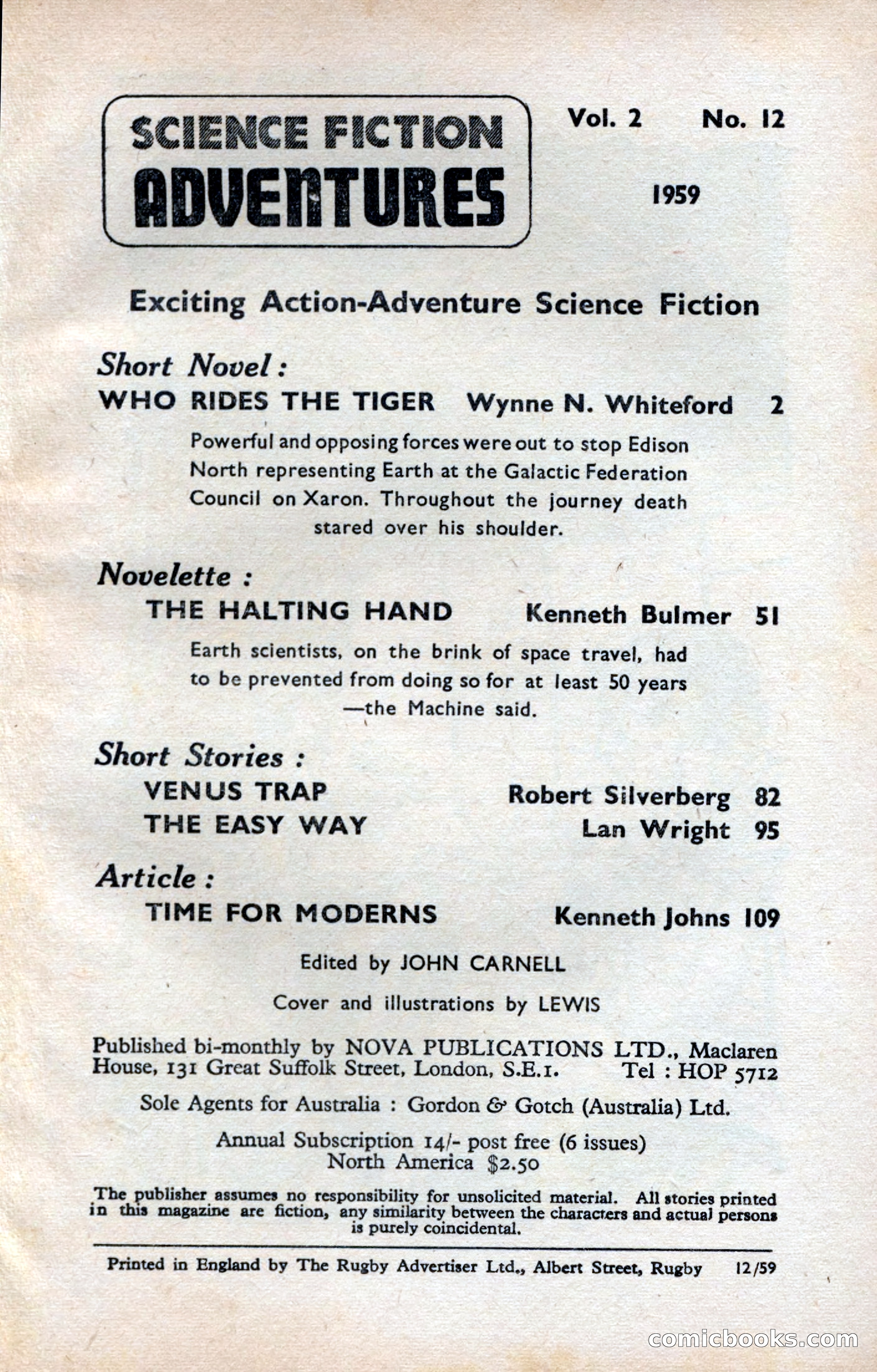 Science Fiction Adventures (UK) #12 — page 3 of 116