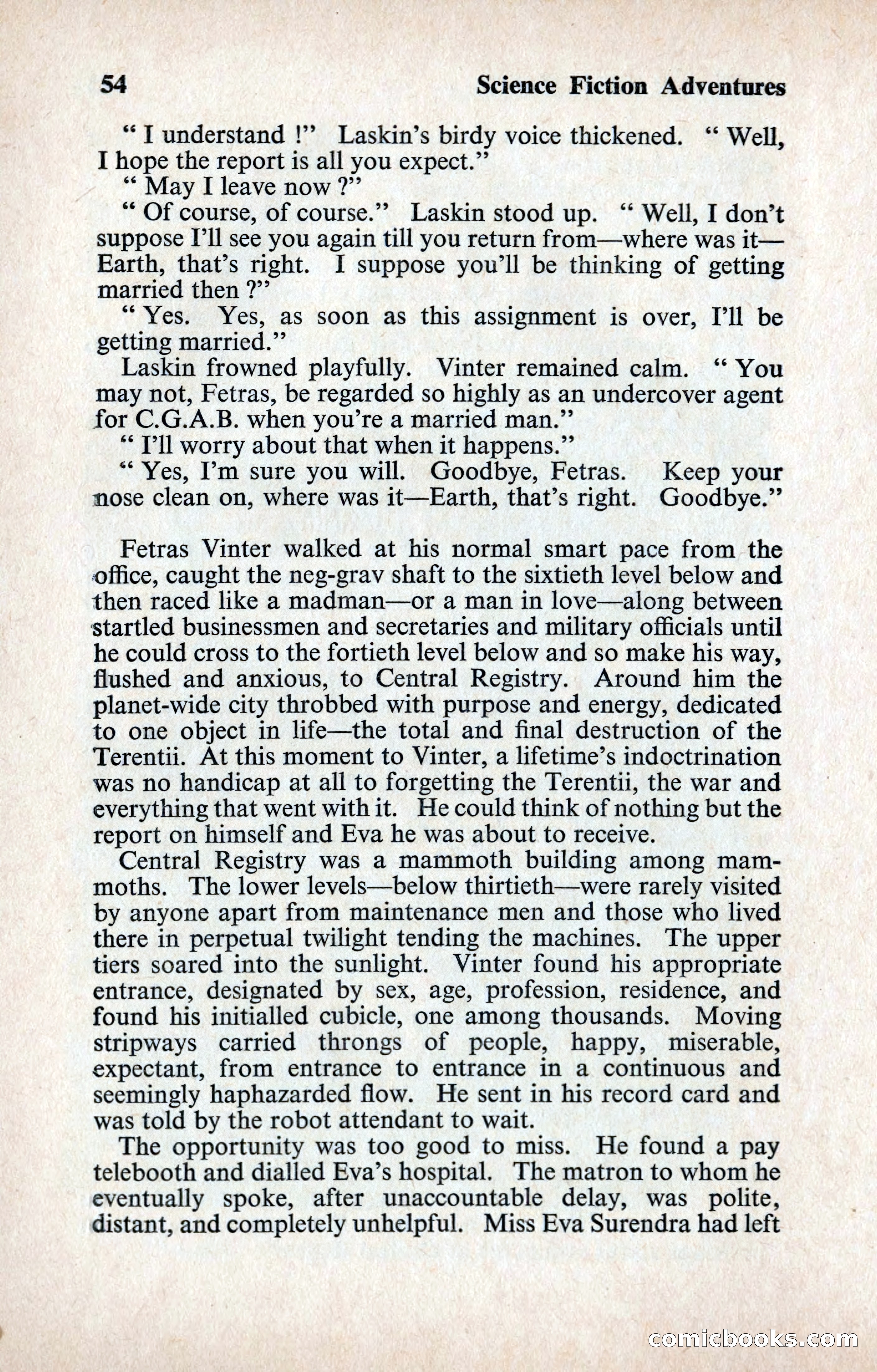 Science Fiction Adventures (UK) #12 — page 56 of 116
