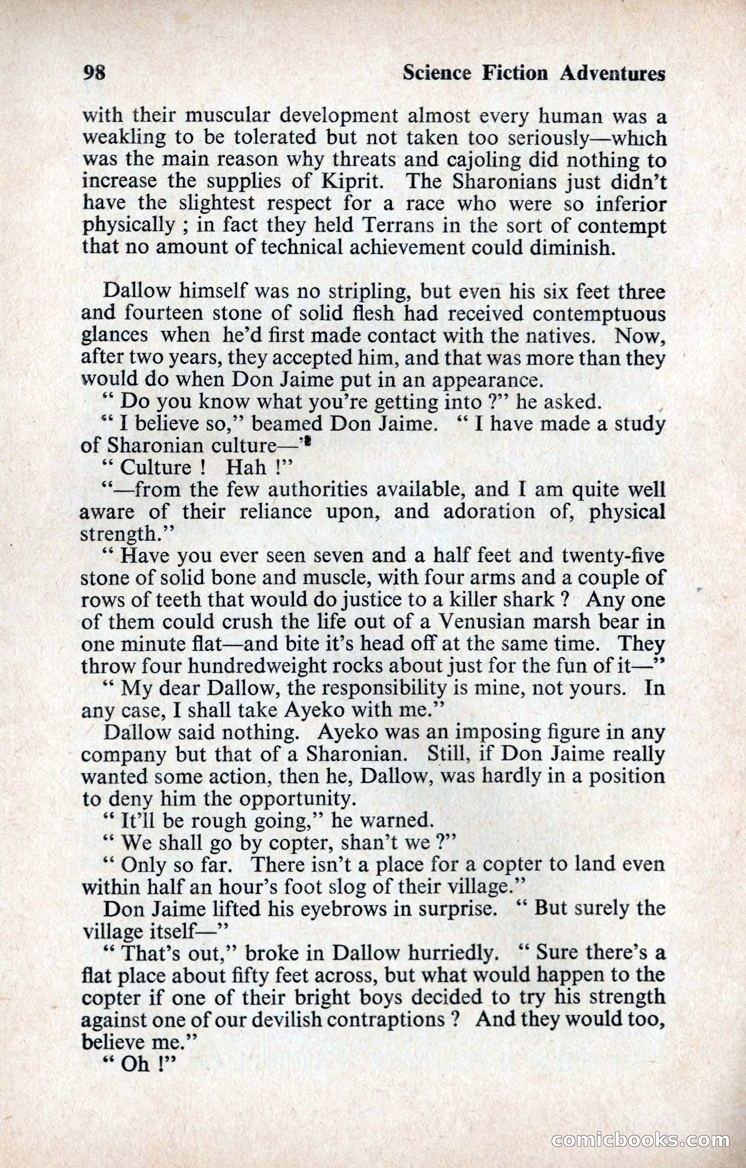 Science Fiction Adventures (UK) #12 — page 100 of 116