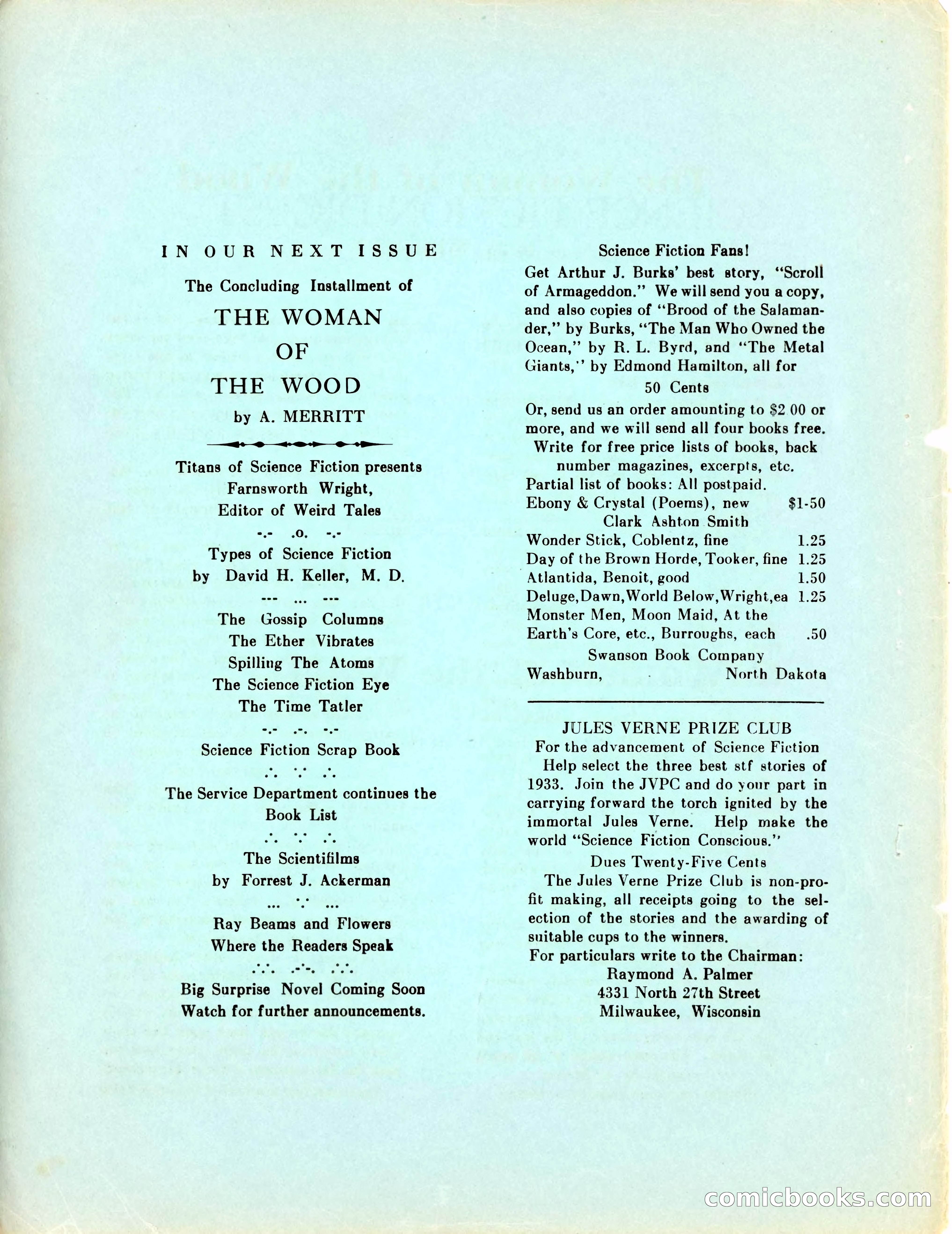 Science Fiction Digest, Volume 1, Number 6 — page 2 of 24