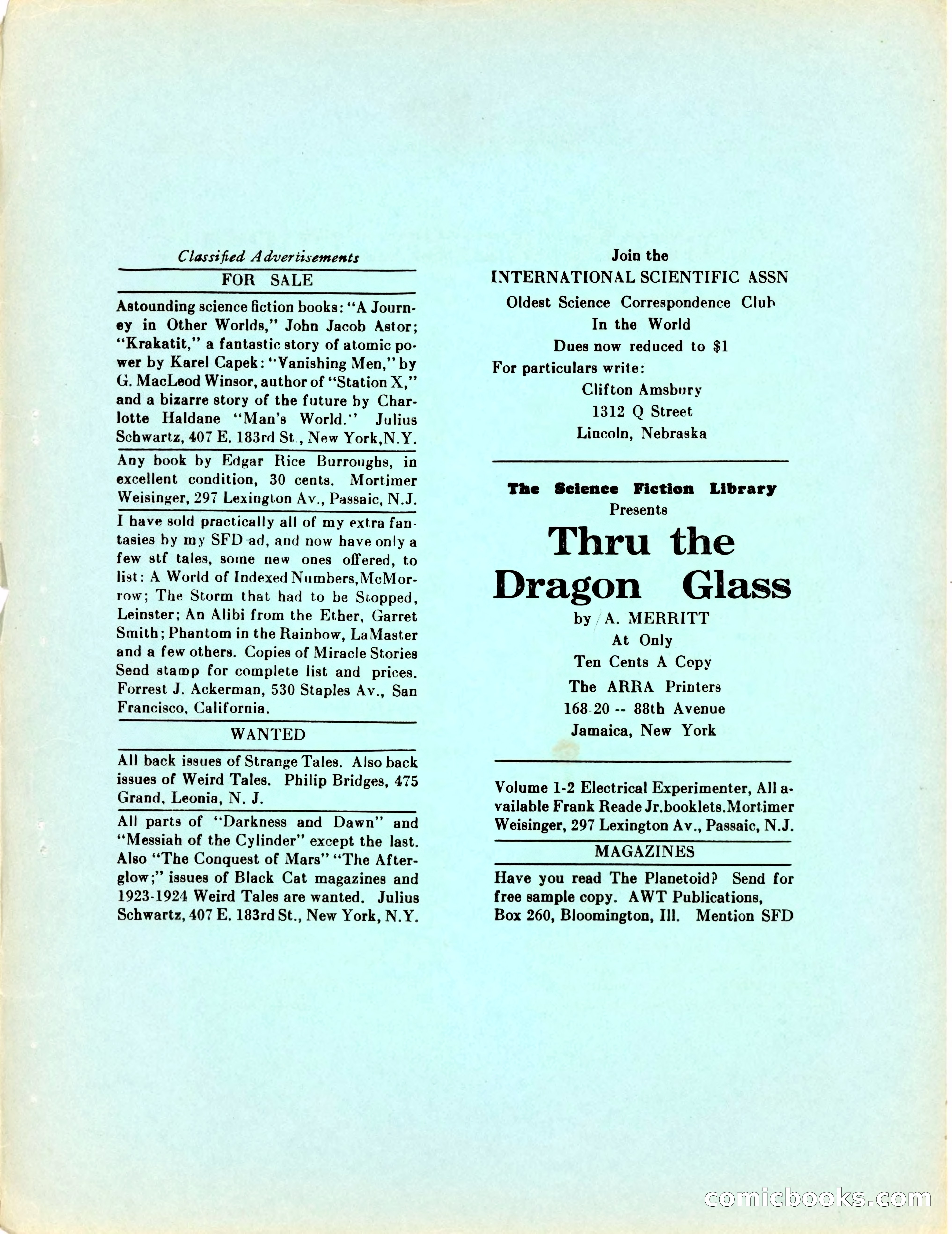 Science Fiction Digest, Volume 1, Number 6 — page 23 of 24