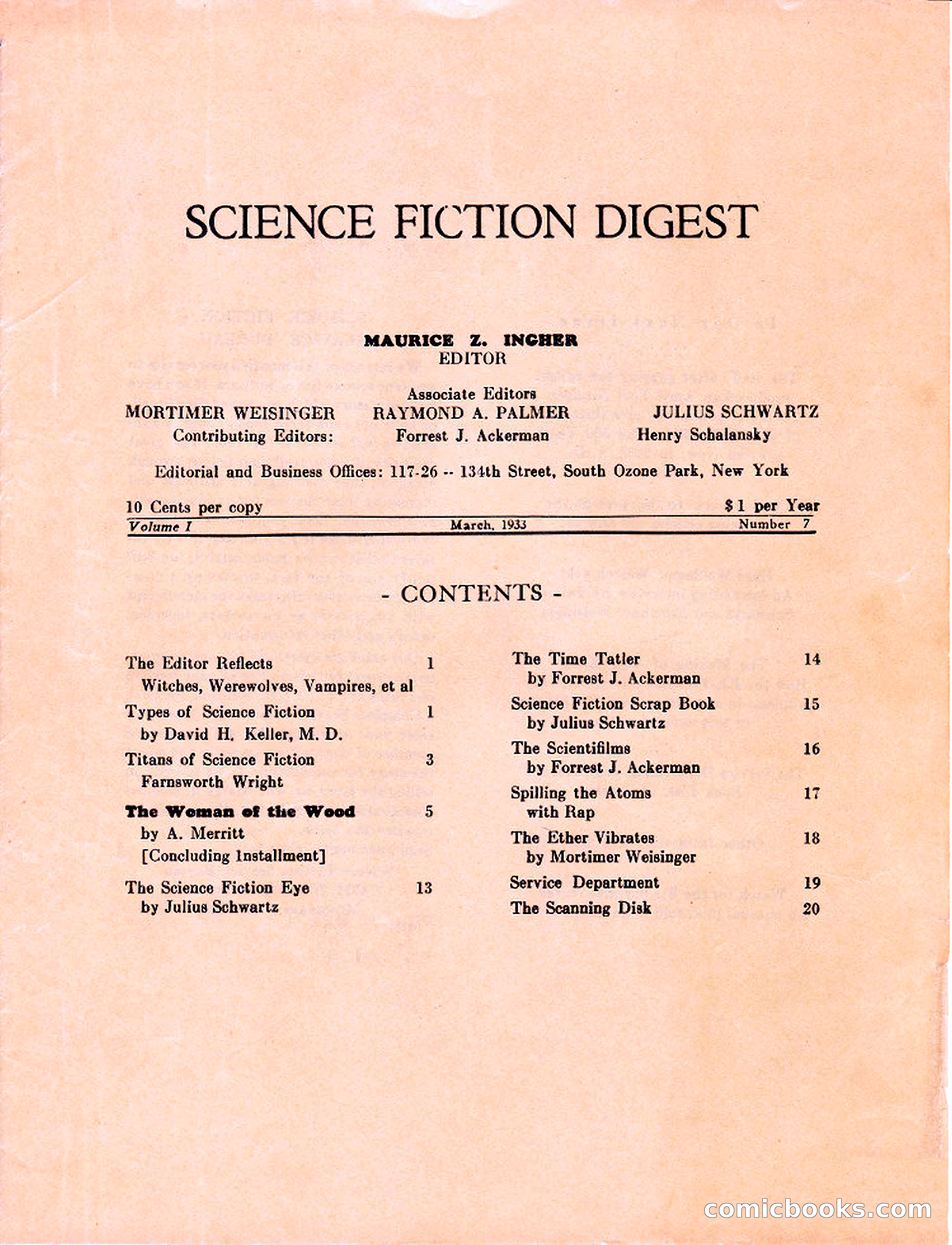 Science Fiction Digest, Vol. 1, No. 7