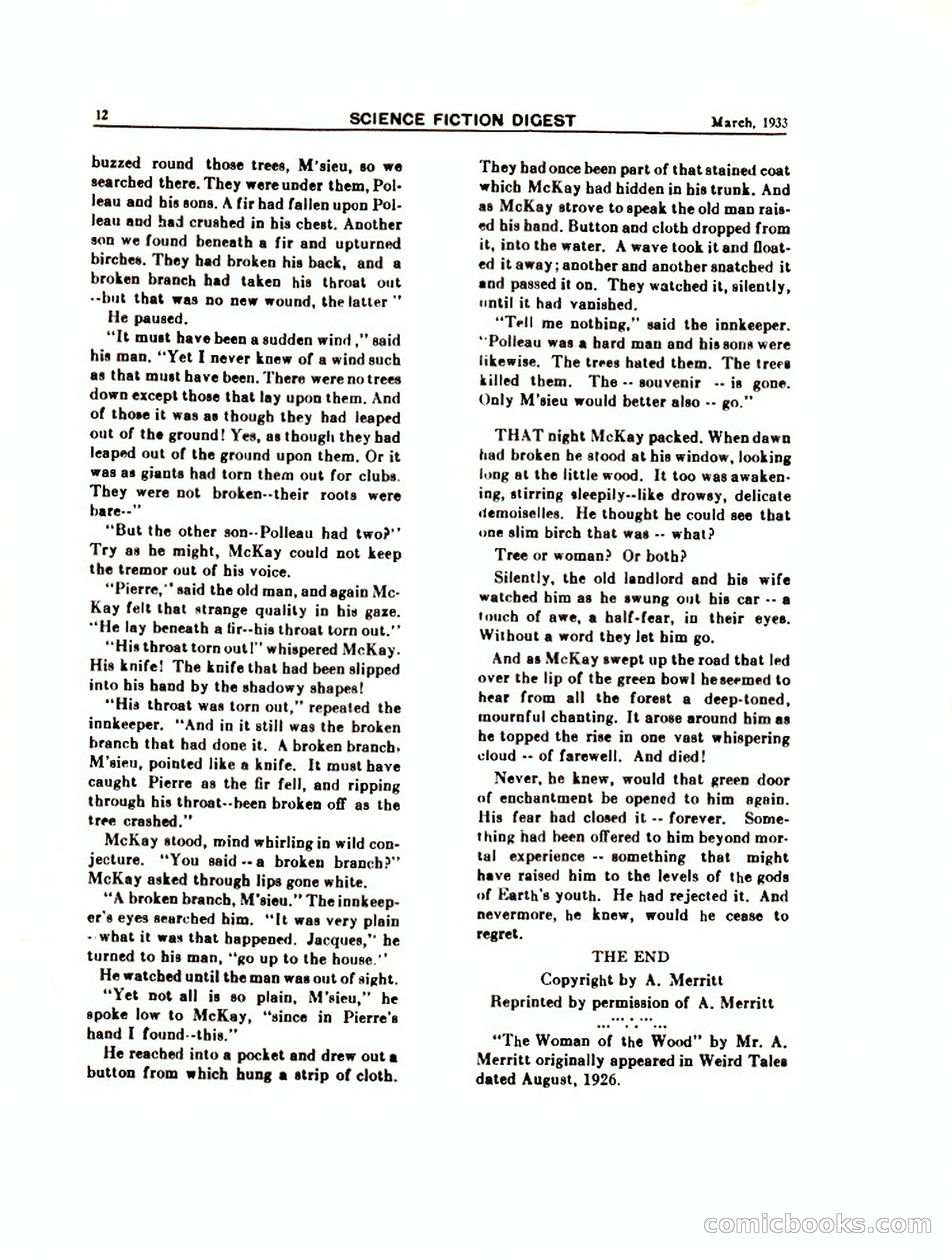 Science Fiction Digest, Vol. 1, No. 7 — page 14 of 24