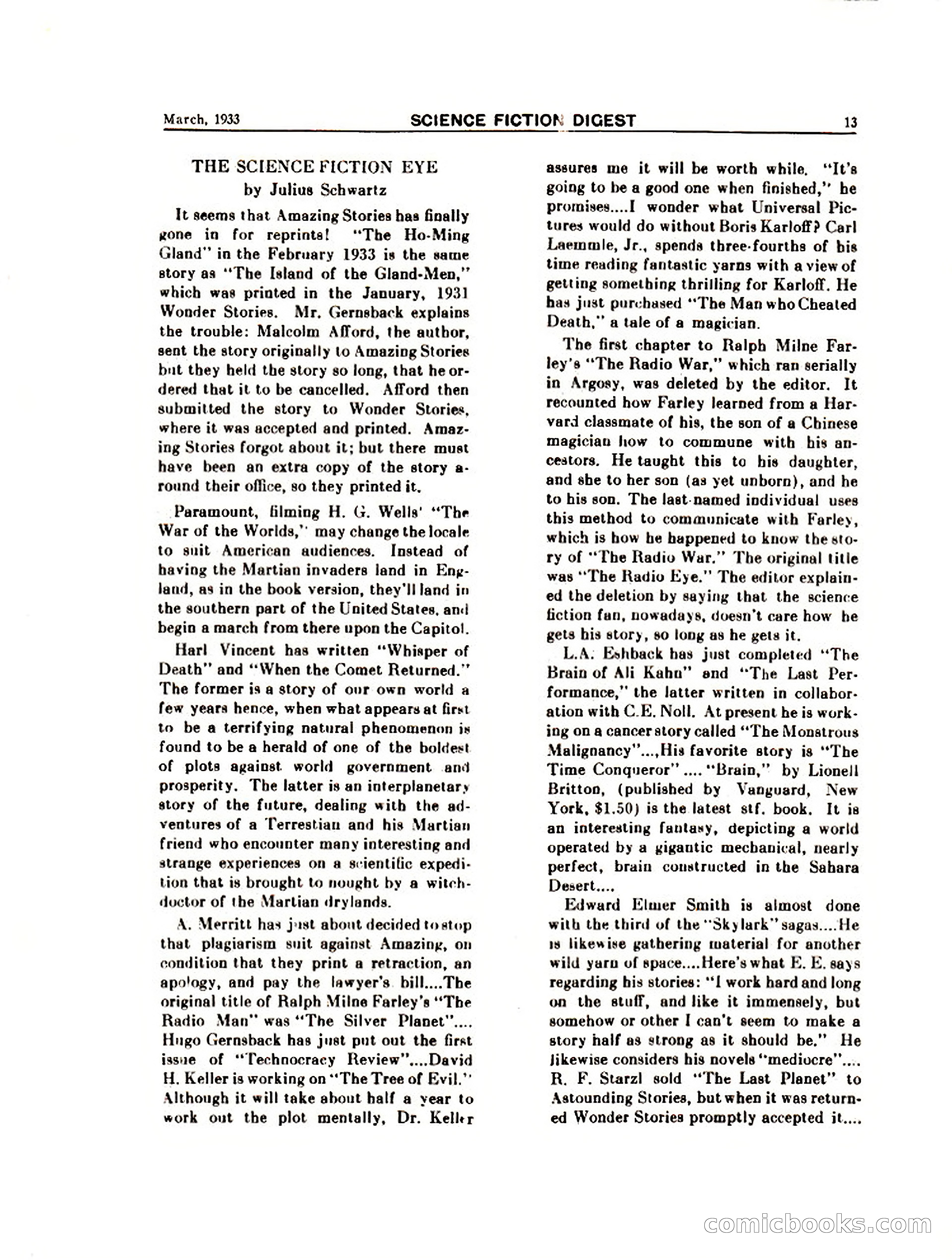 Science Fiction Digest, Vol. 1, No. 7 — page 15 of 24