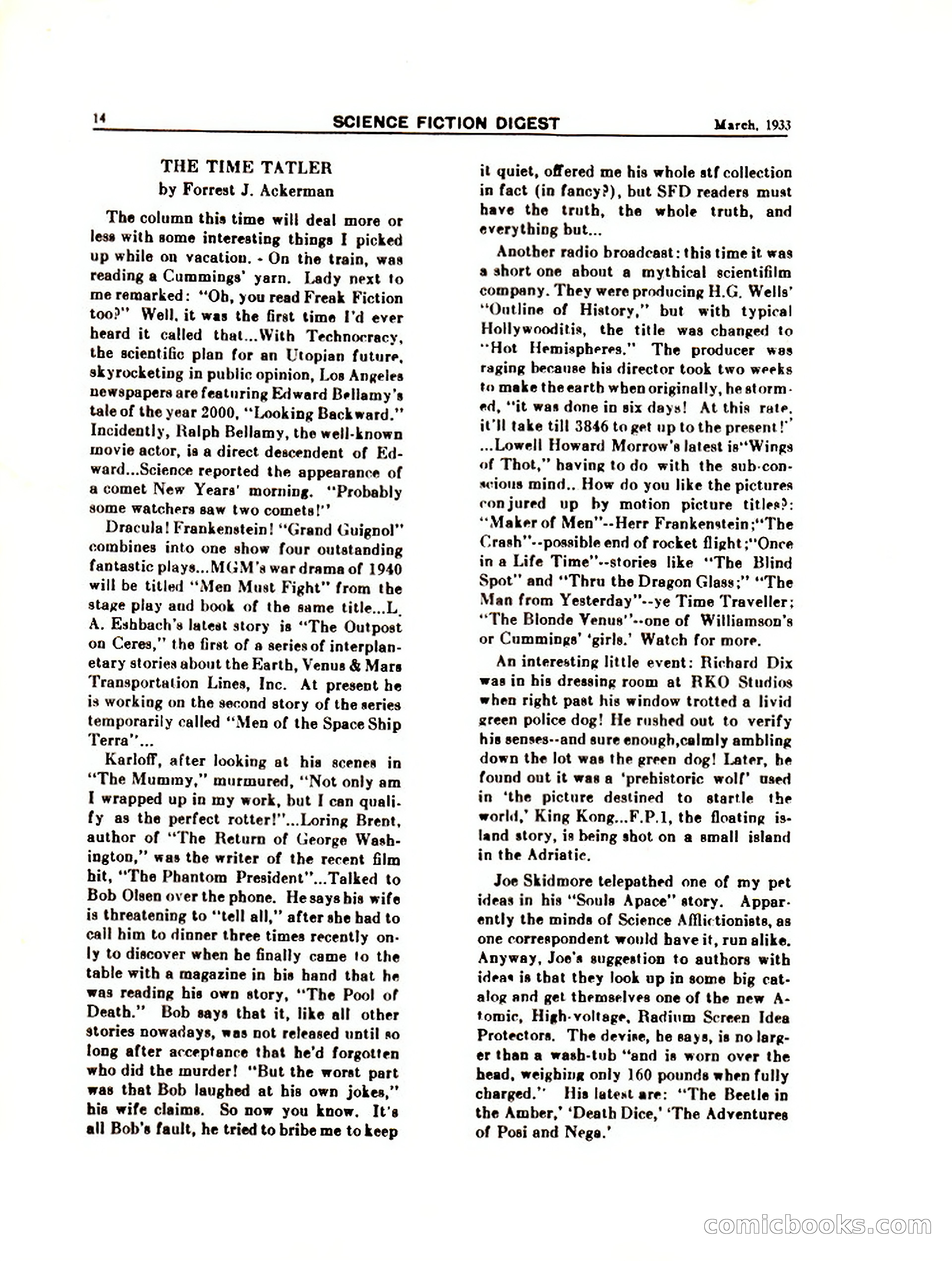 Science Fiction Digest, Vol. 1, No. 7 — page 16 of 24