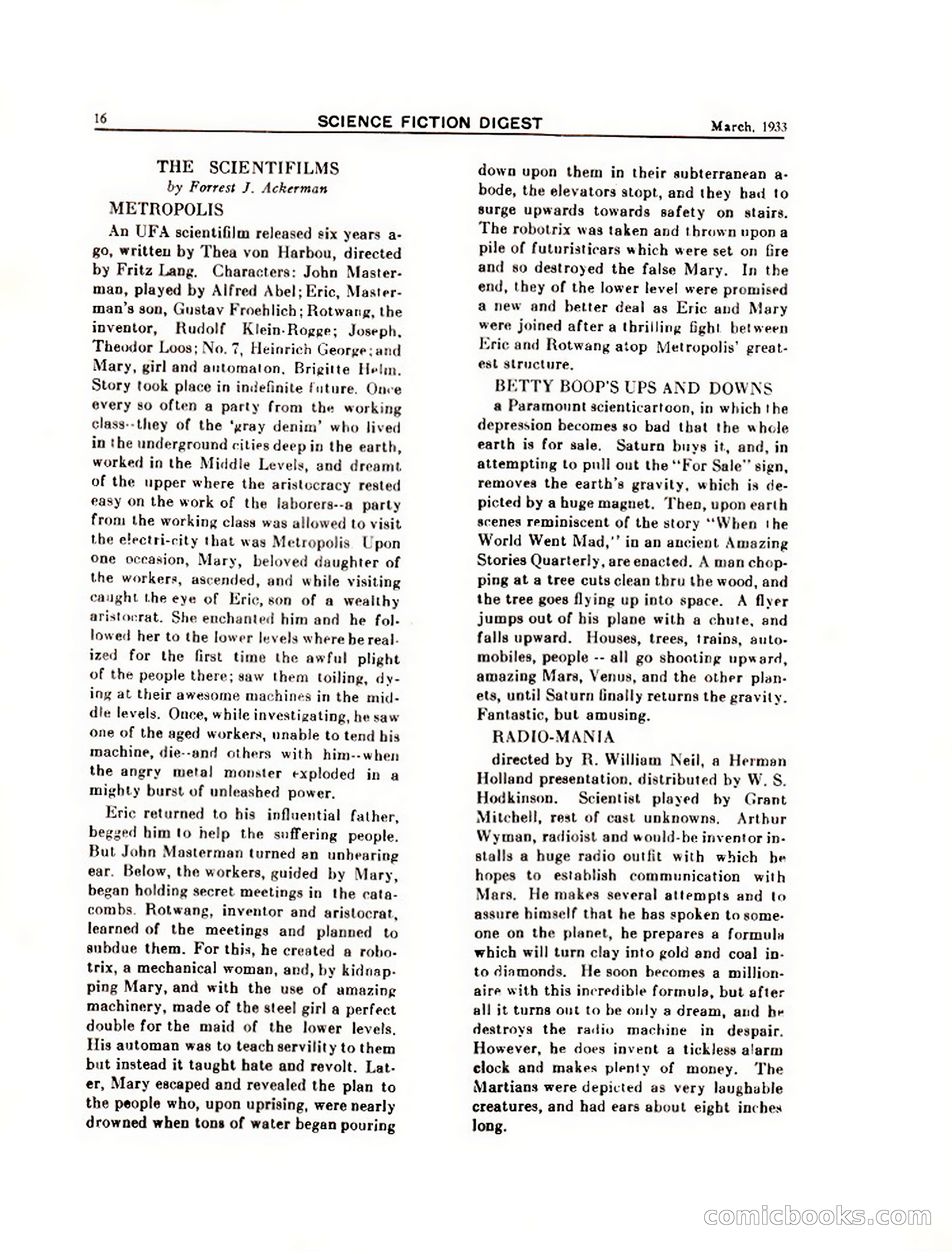 Science Fiction Digest, Vol. 1, No. 7 — page 18 of 24