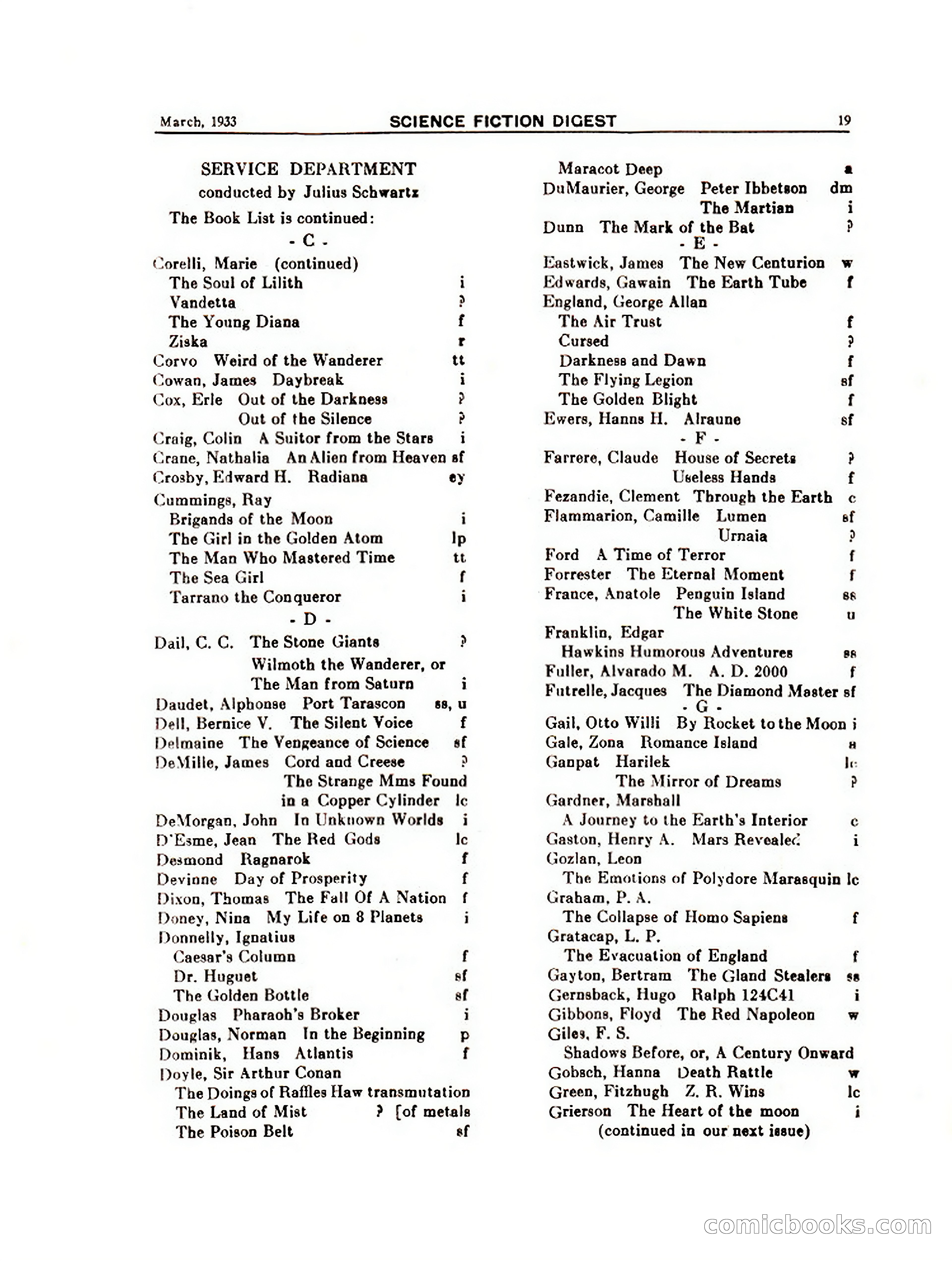 Science Fiction Digest, Vol. 1, No. 7 — page 21 of 24