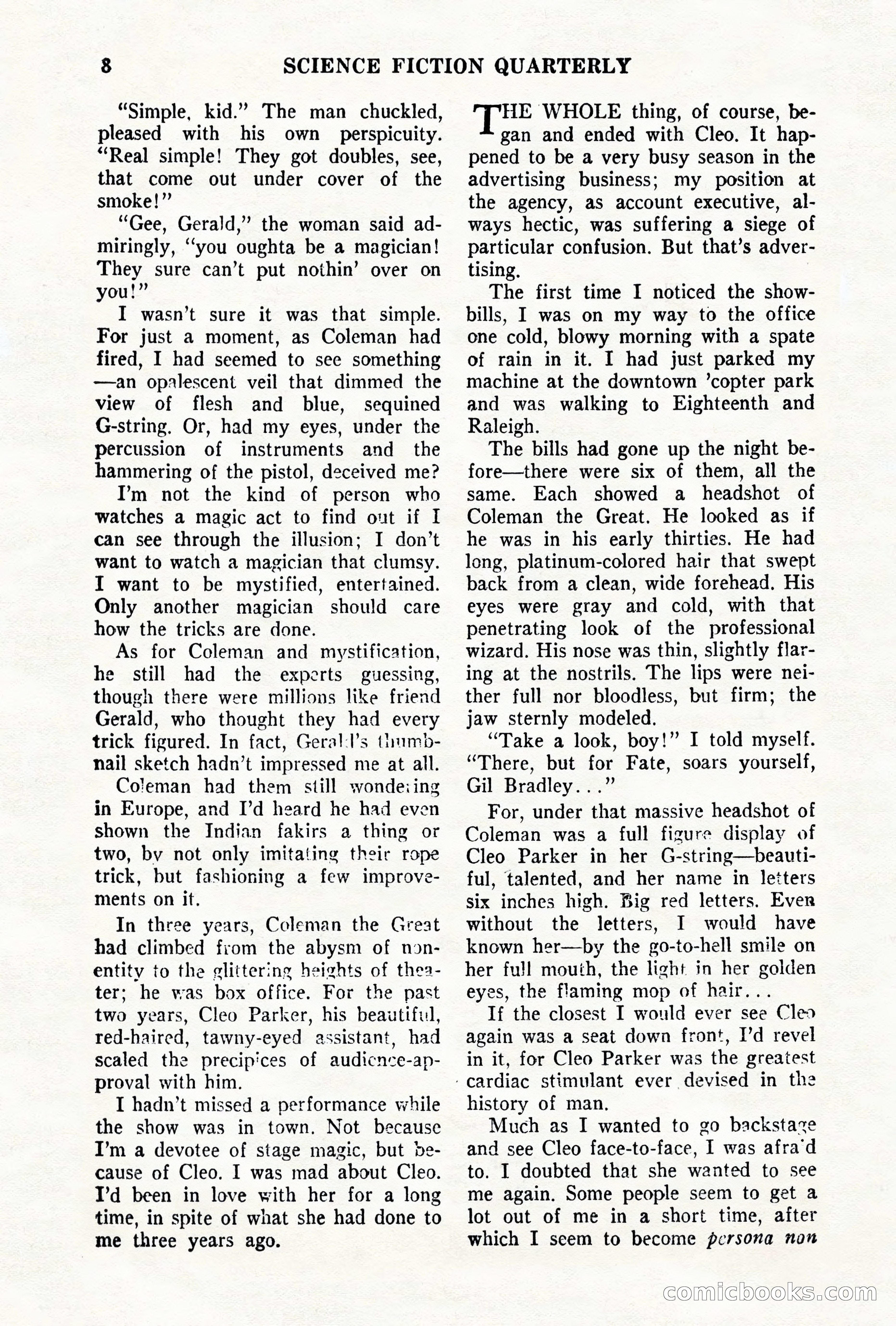 Science Fiction Quarterly, November 1957 — page 8 of 132