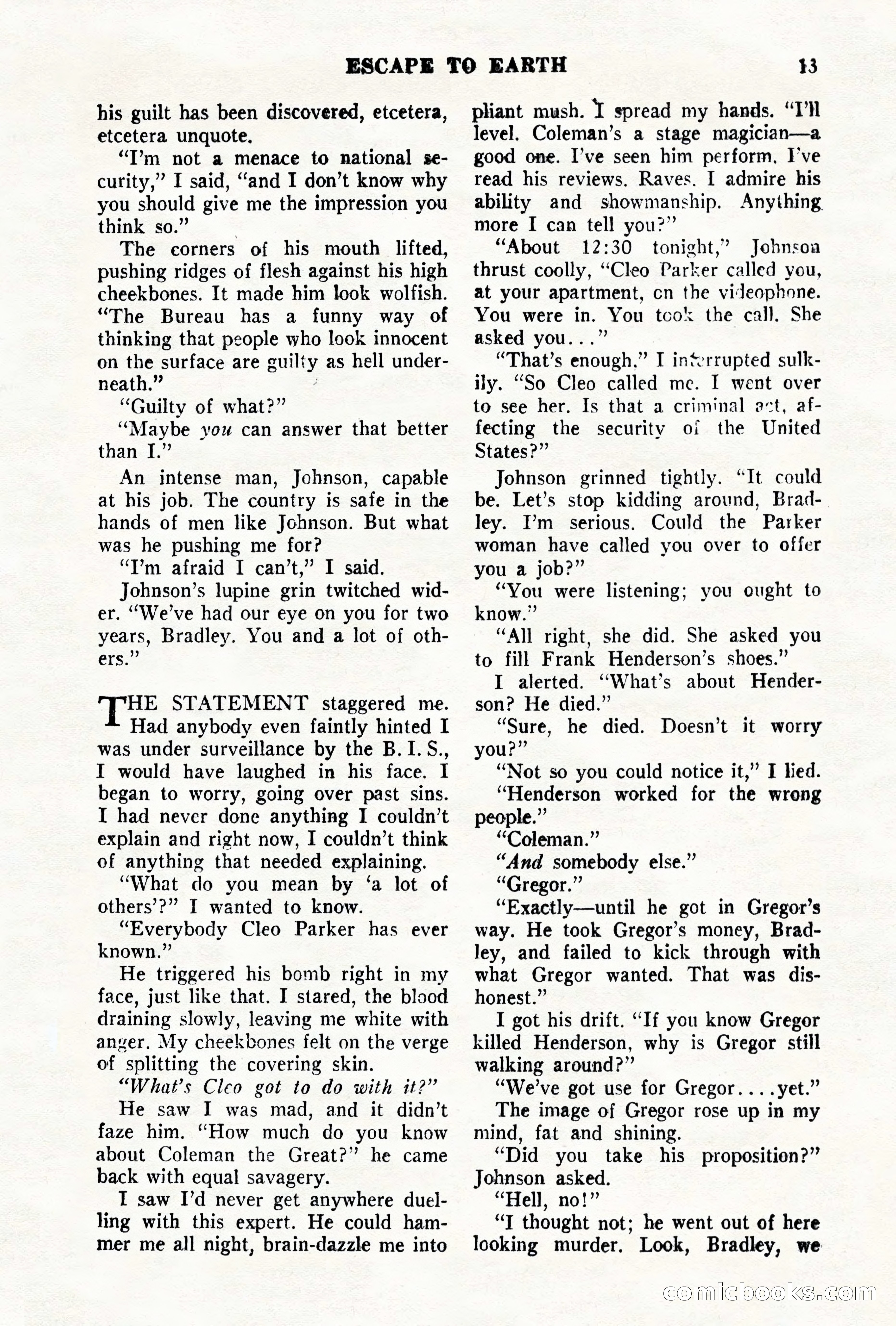 Science Fiction Quarterly, November 1957 — page 13 of 132