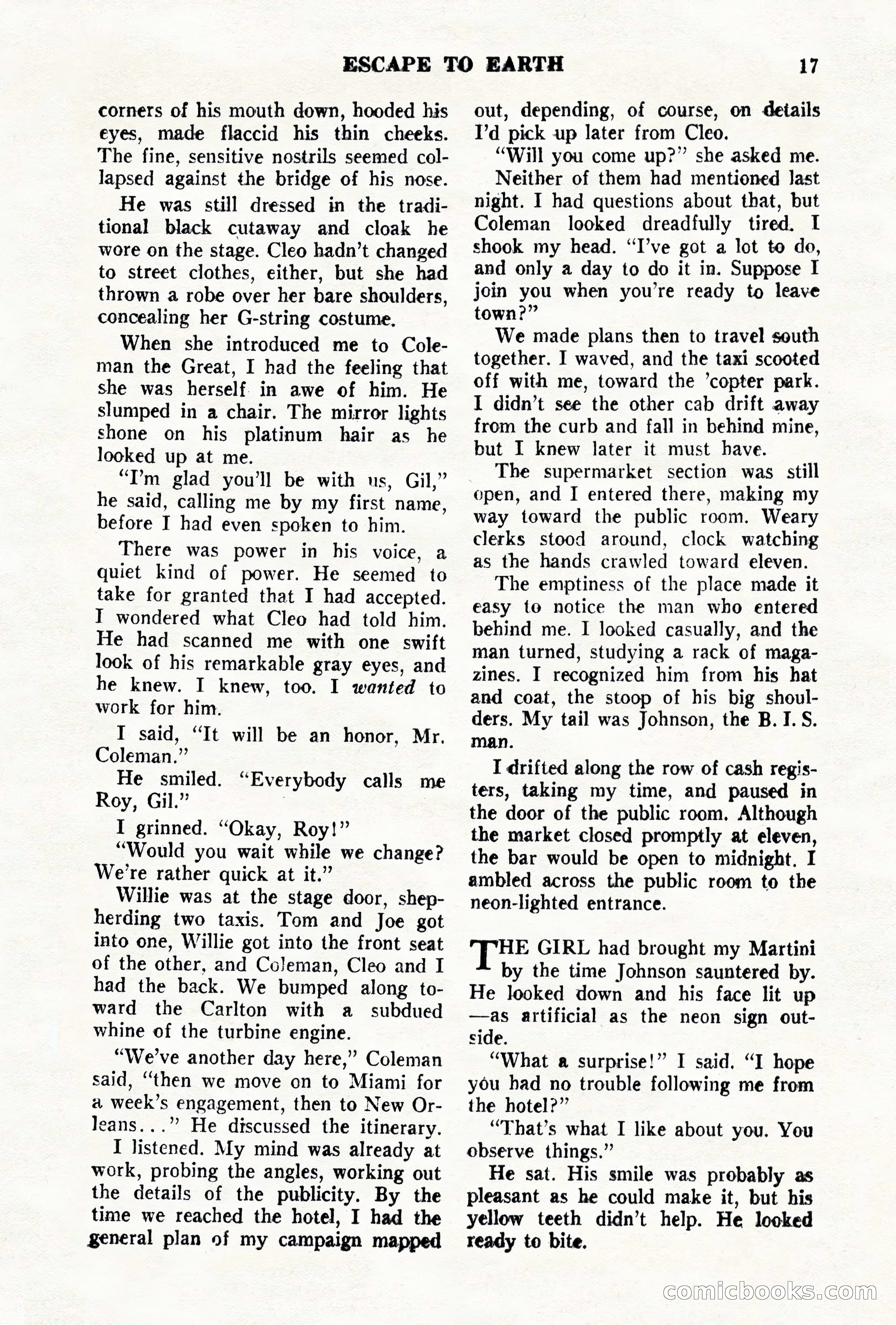 Science Fiction Quarterly, November 1957 — page 17 of 132