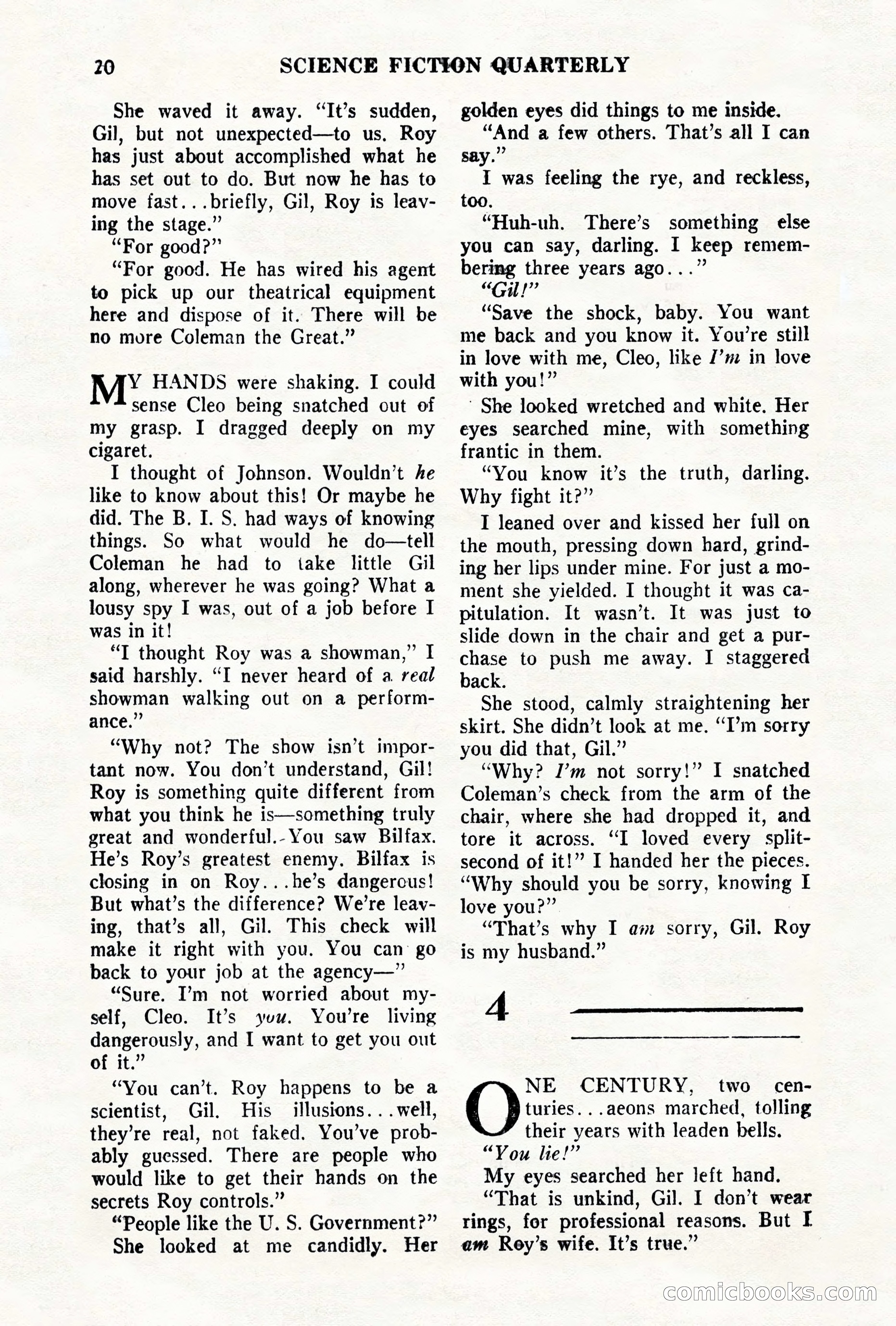Science Fiction Quarterly, November 1957 — page 20 of 132