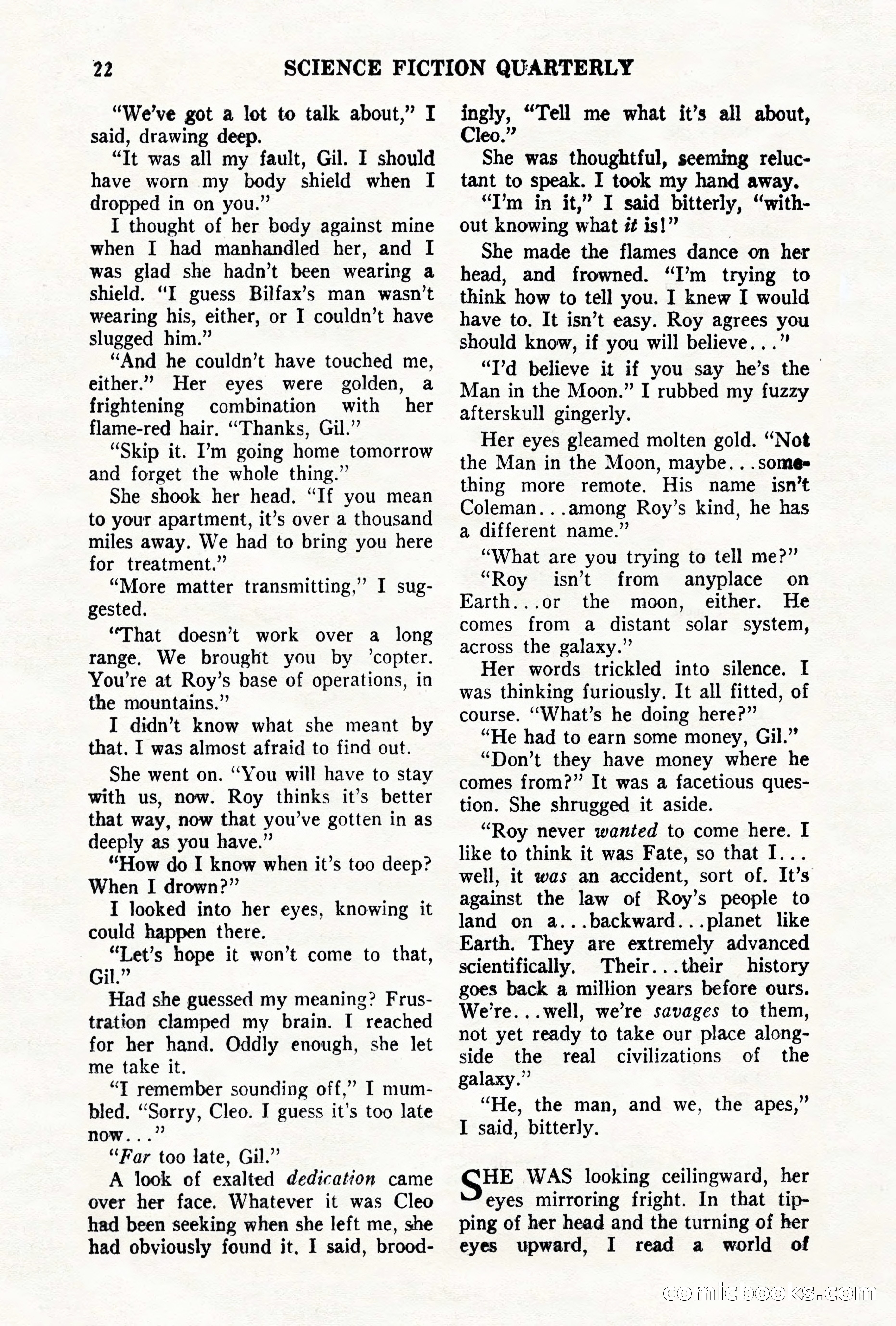 Science Fiction Quarterly, November 1957 — page 22 of 132
