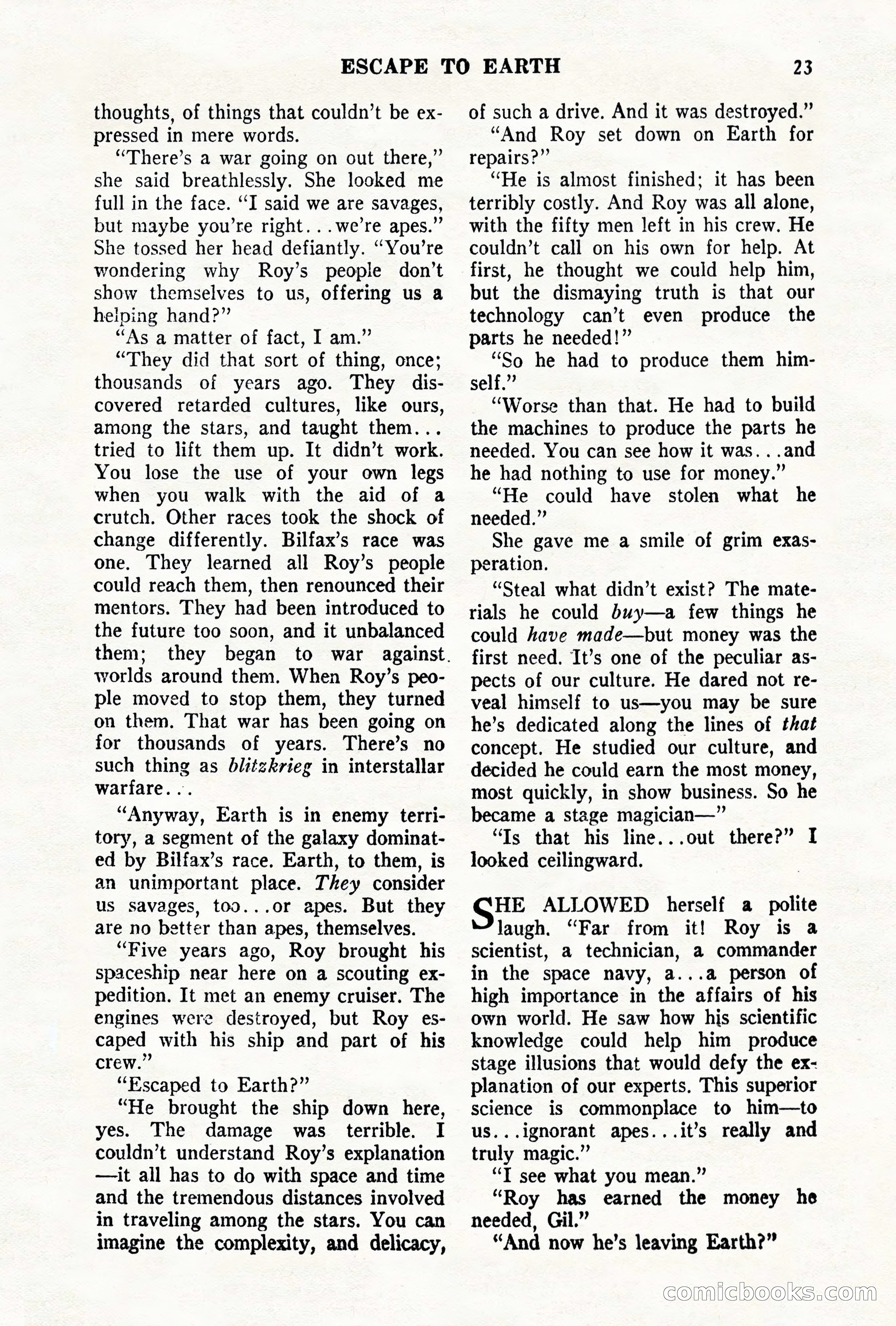 Science Fiction Quarterly, November 1957 — page 23 of 132