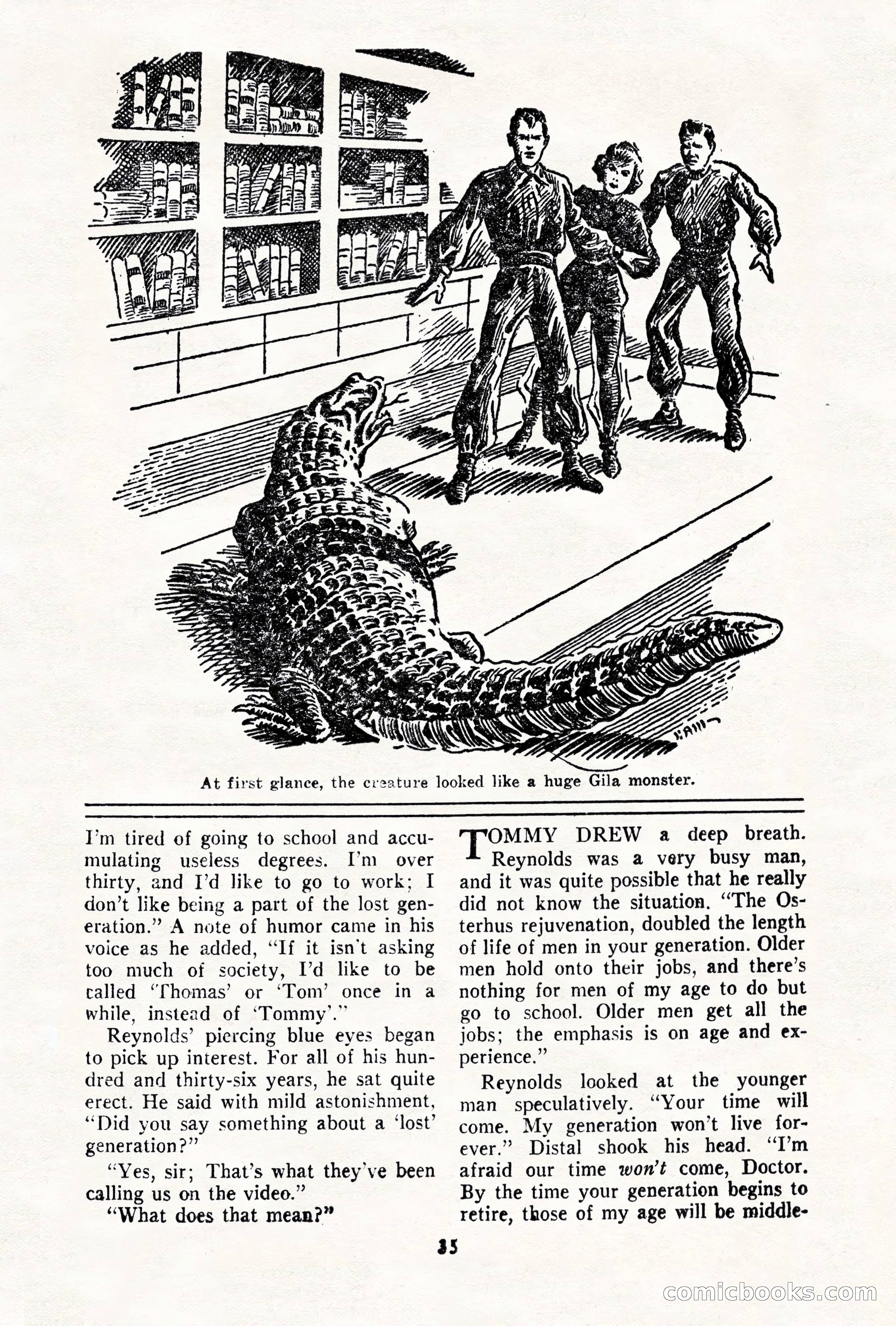 Science Fiction Quarterly, November 1957 — page 35 of 132