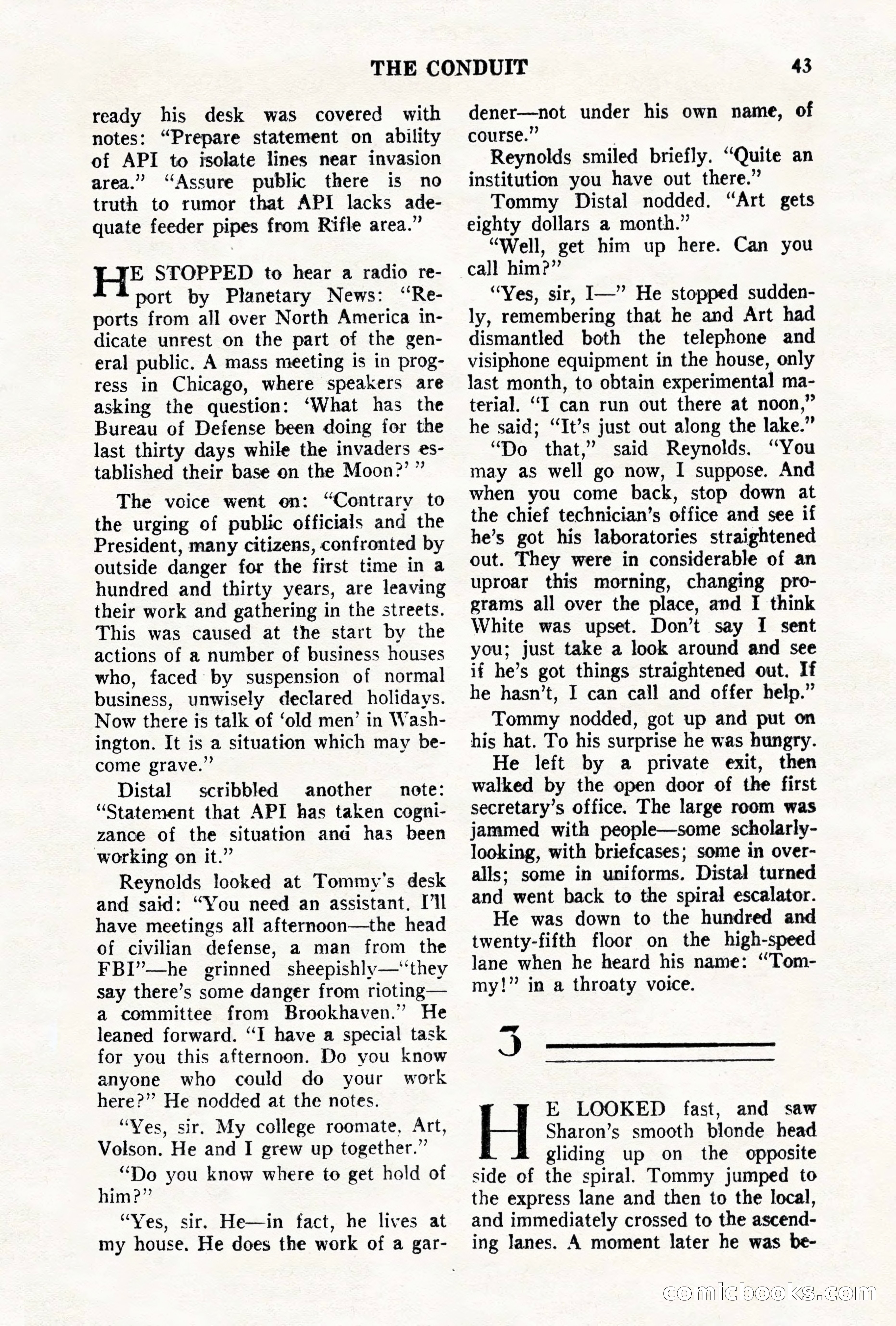 Science Fiction Quarterly, November 1957 — page 43 of 132