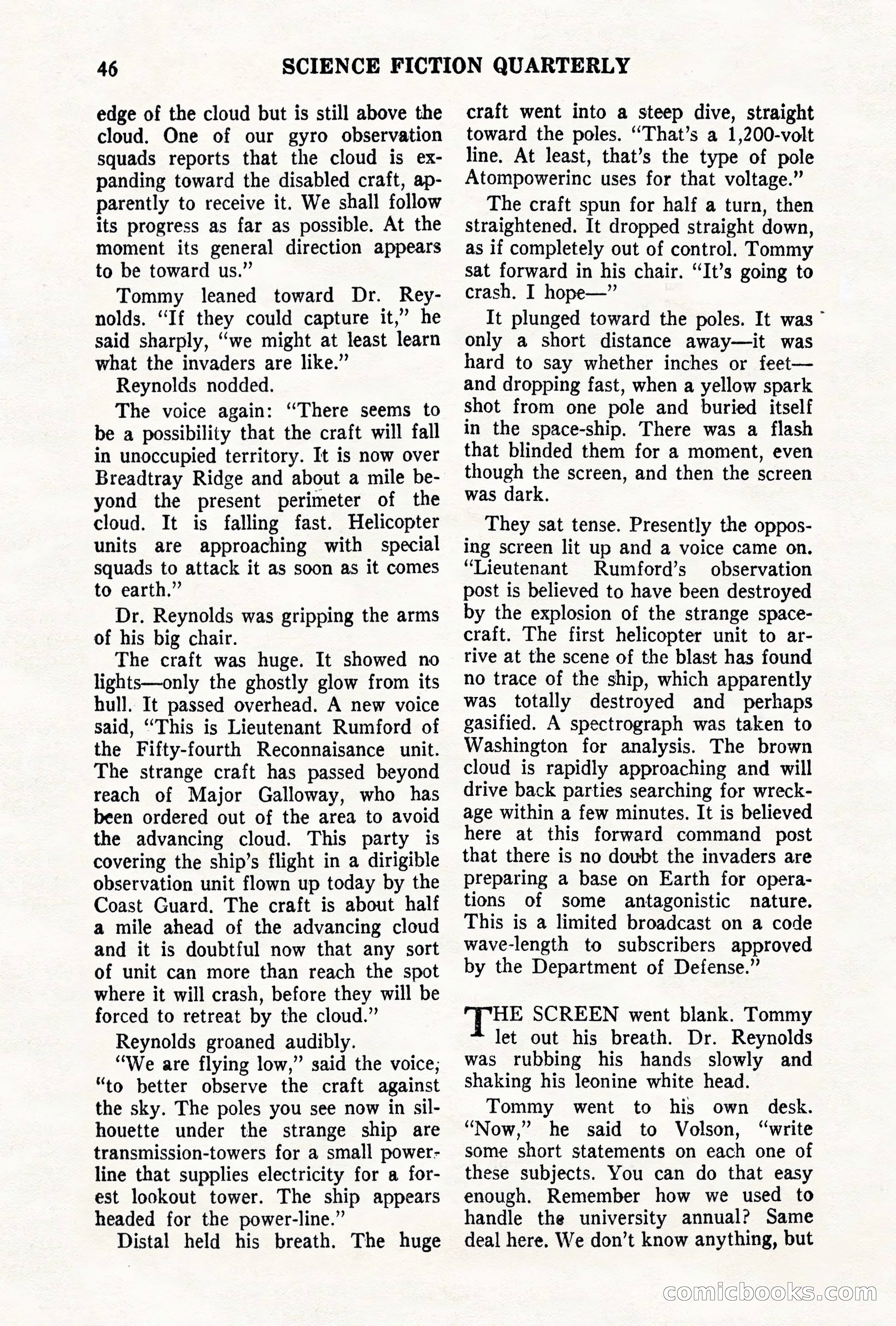 Science Fiction Quarterly, November 1957 — page 46 of 132