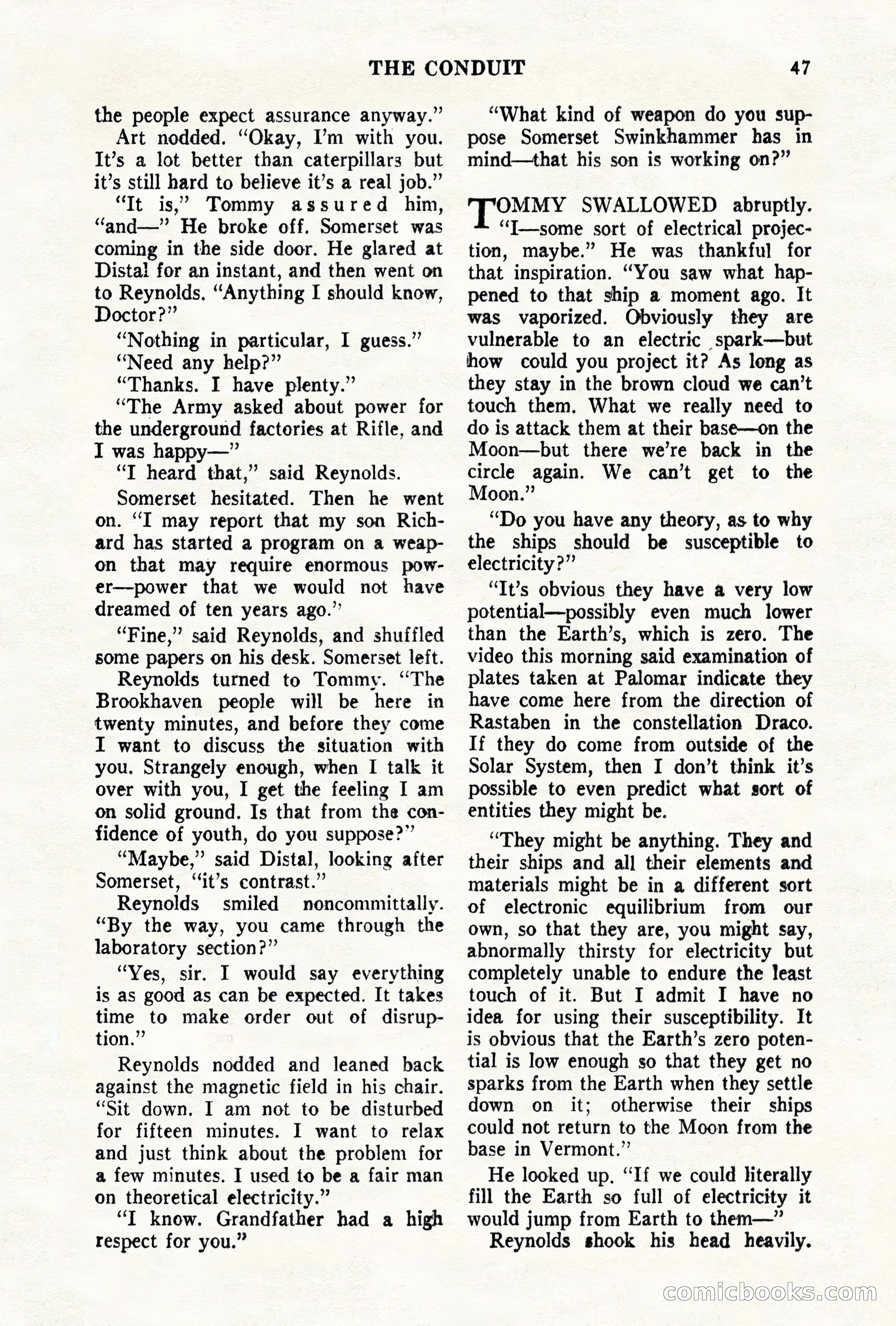 Science Fiction Quarterly, November 1957 — page 47 of 132
