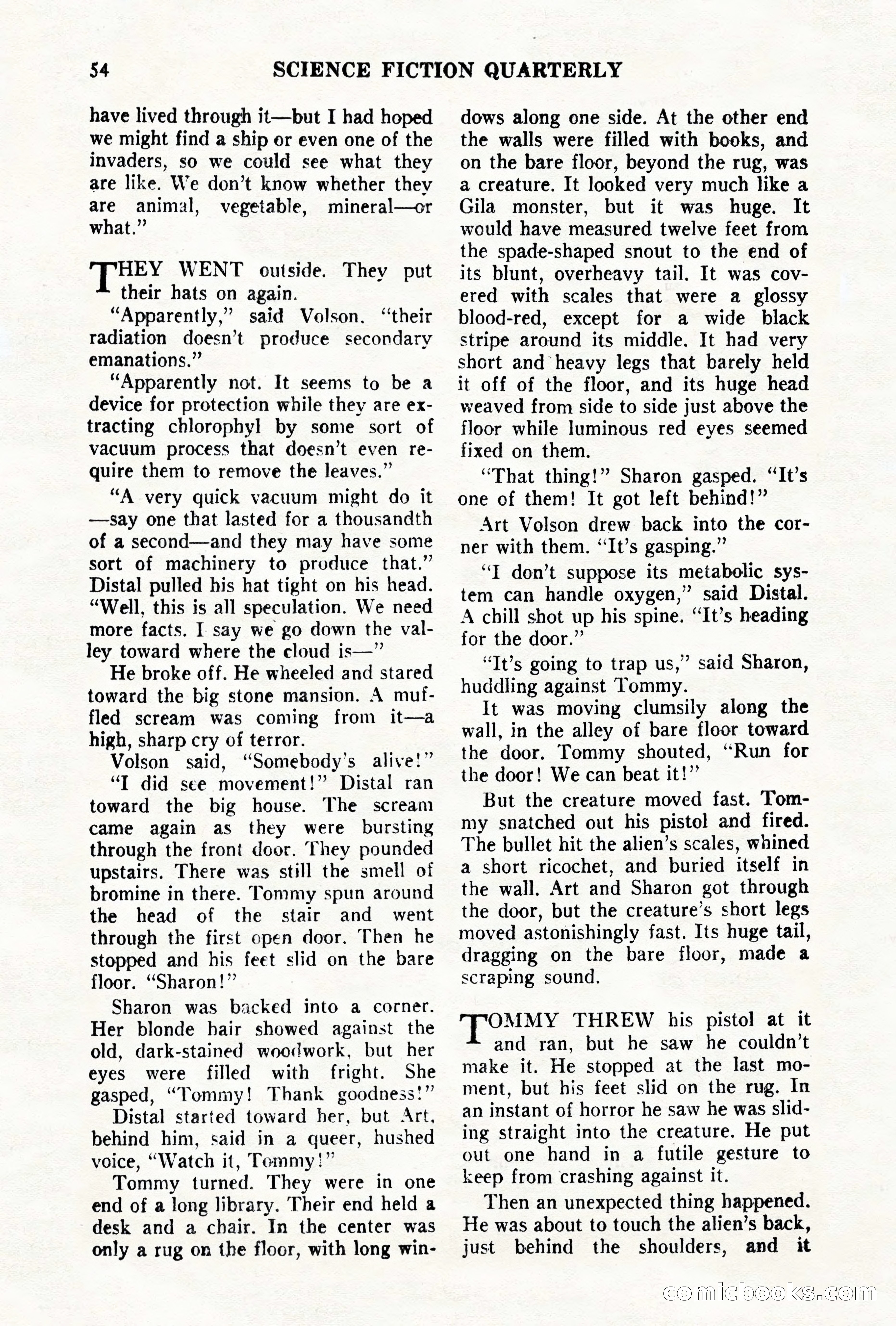 Science Fiction Quarterly, November 1957 — page 54 of 132