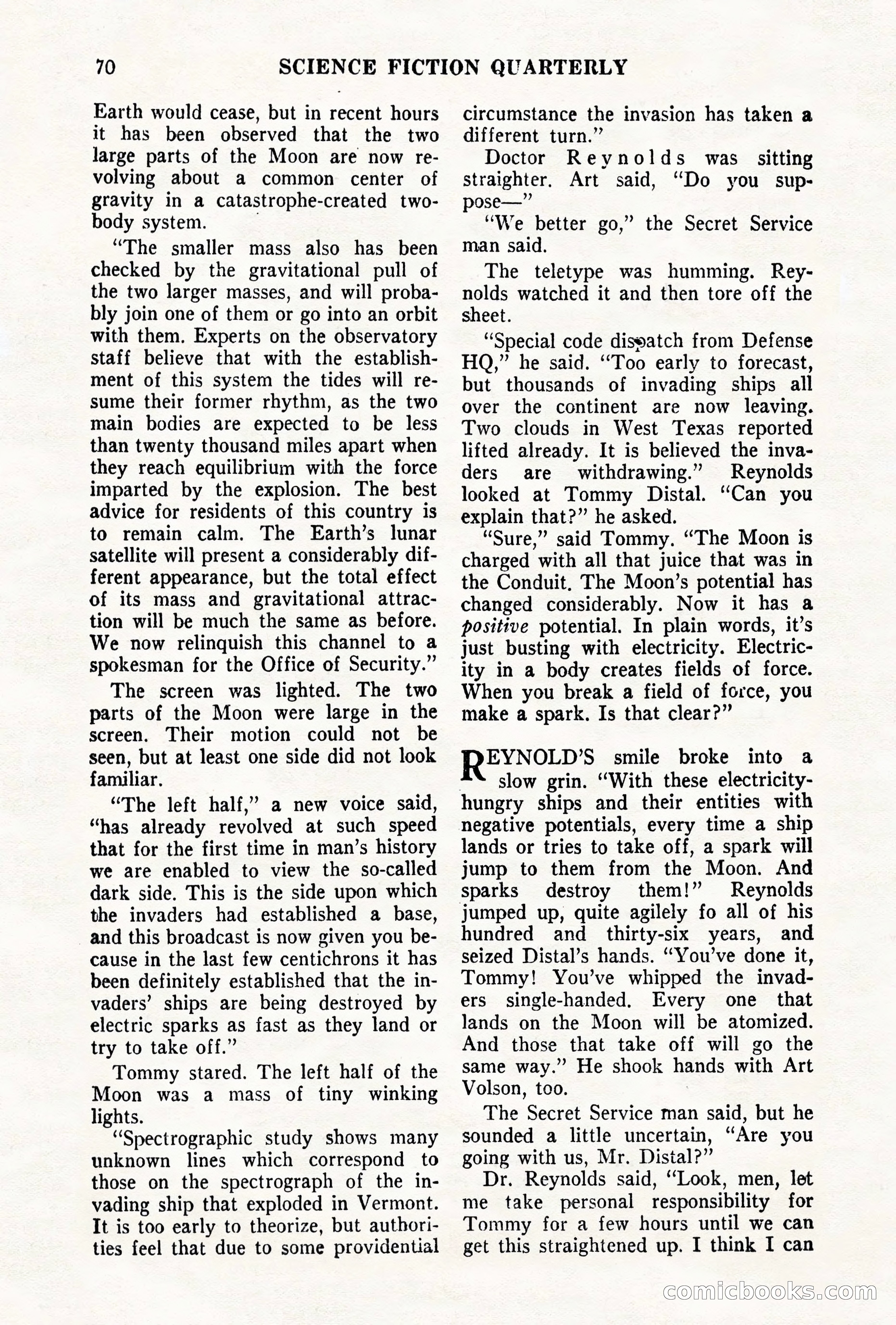 Science Fiction Quarterly, November 1957 — page 70 of 132