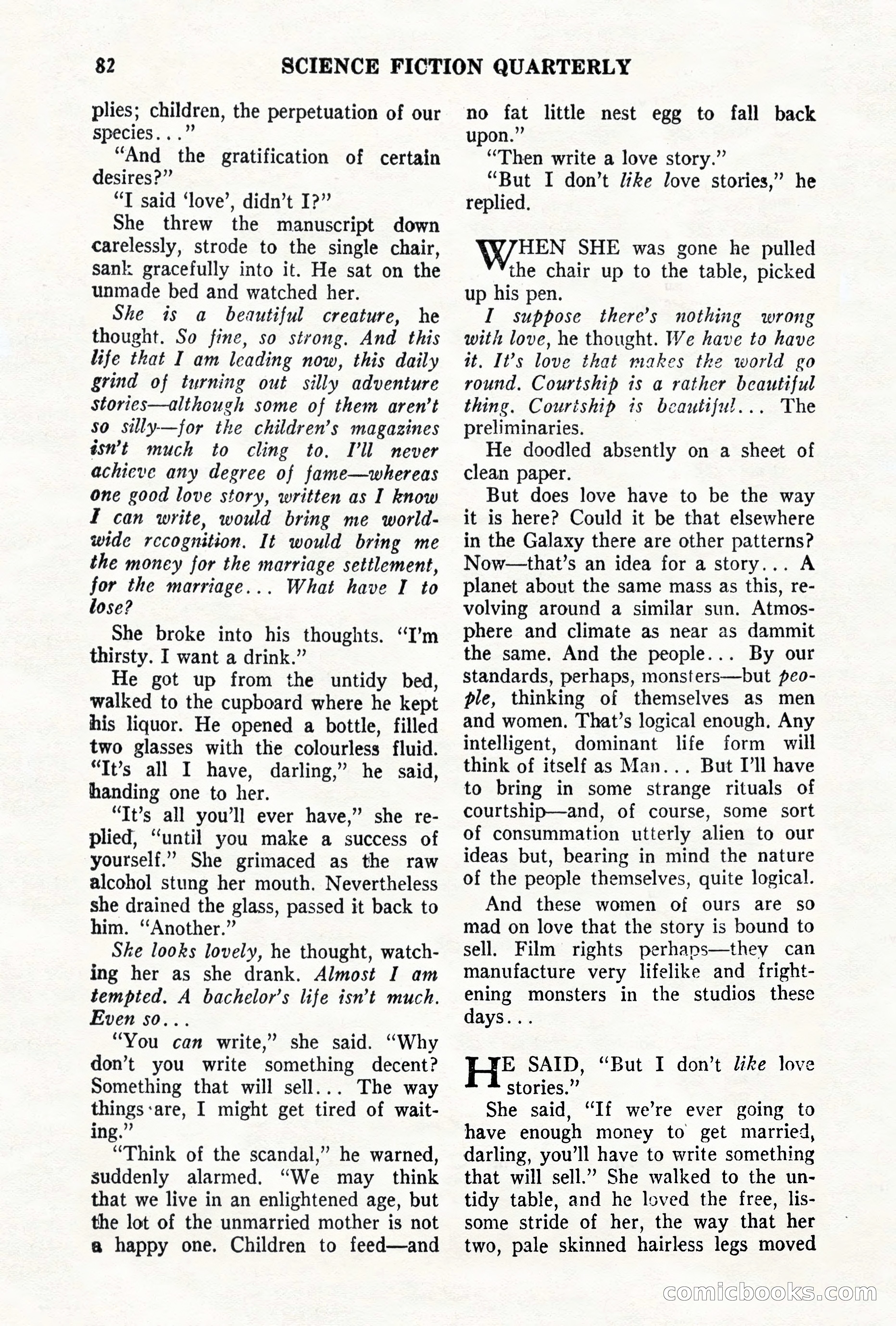 Science Fiction Quarterly, November 1957 — page 82 of 132