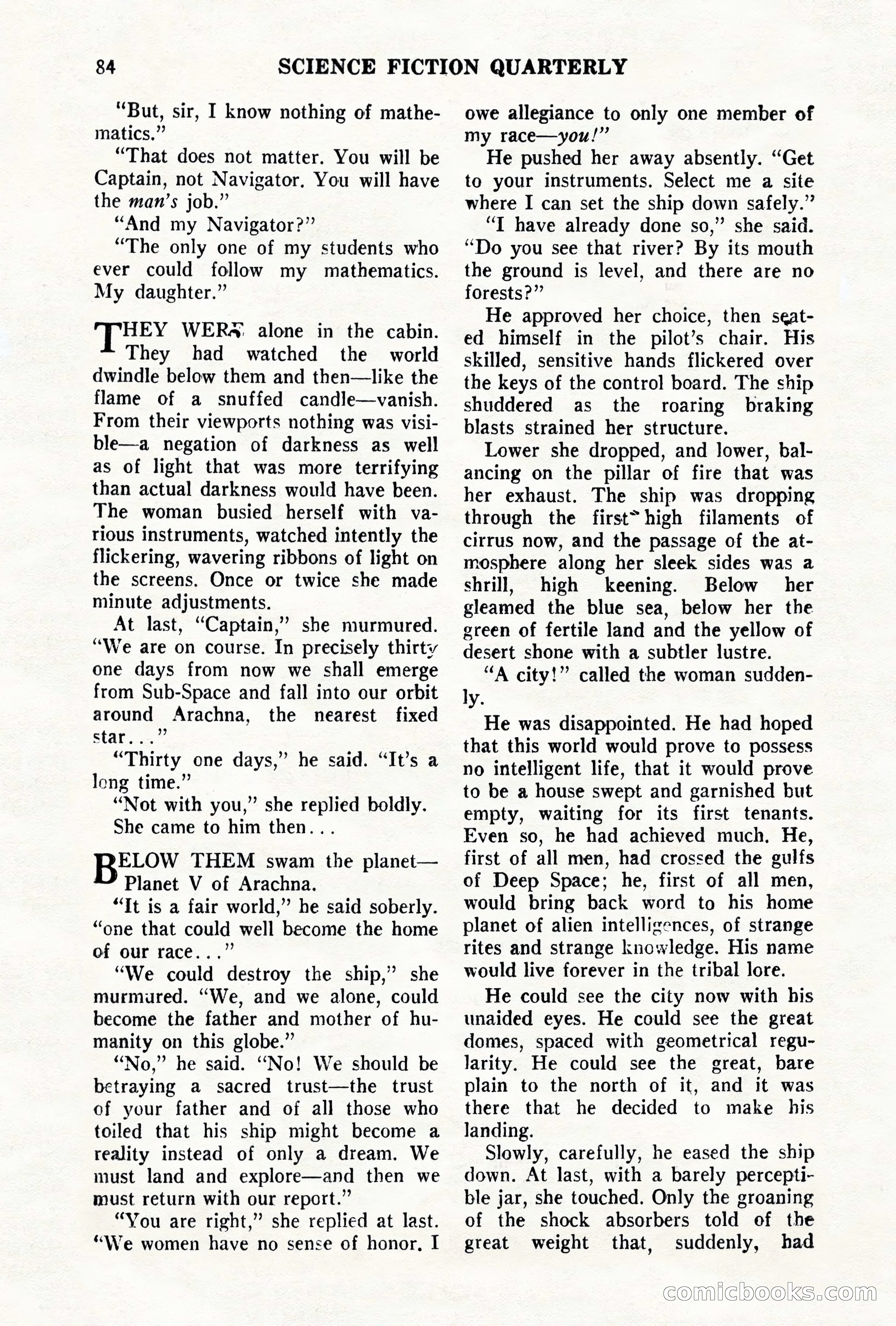 Science Fiction Quarterly, November 1957 — page 84 of 132