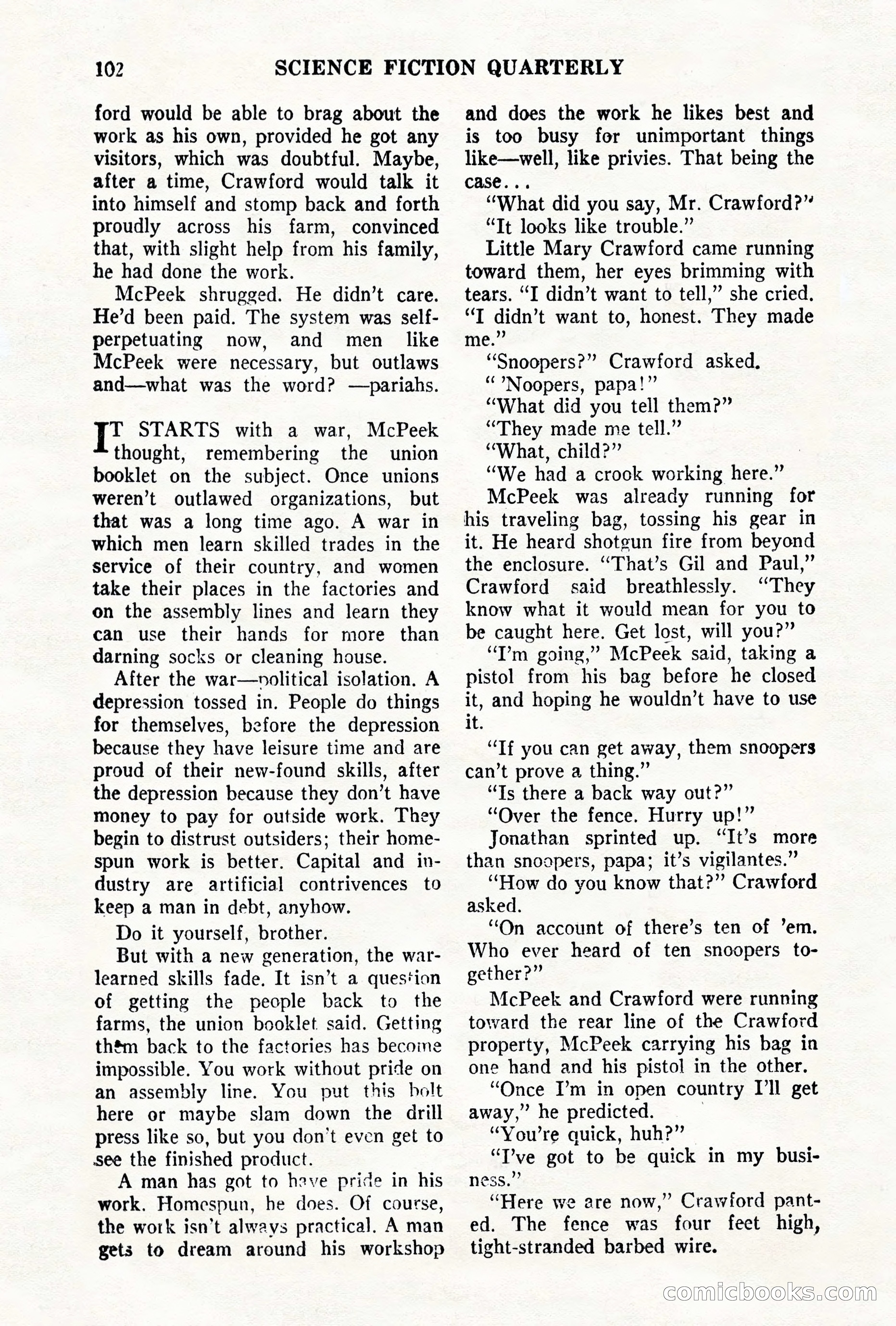 Science Fiction Quarterly, November 1957 — page 102 of 132