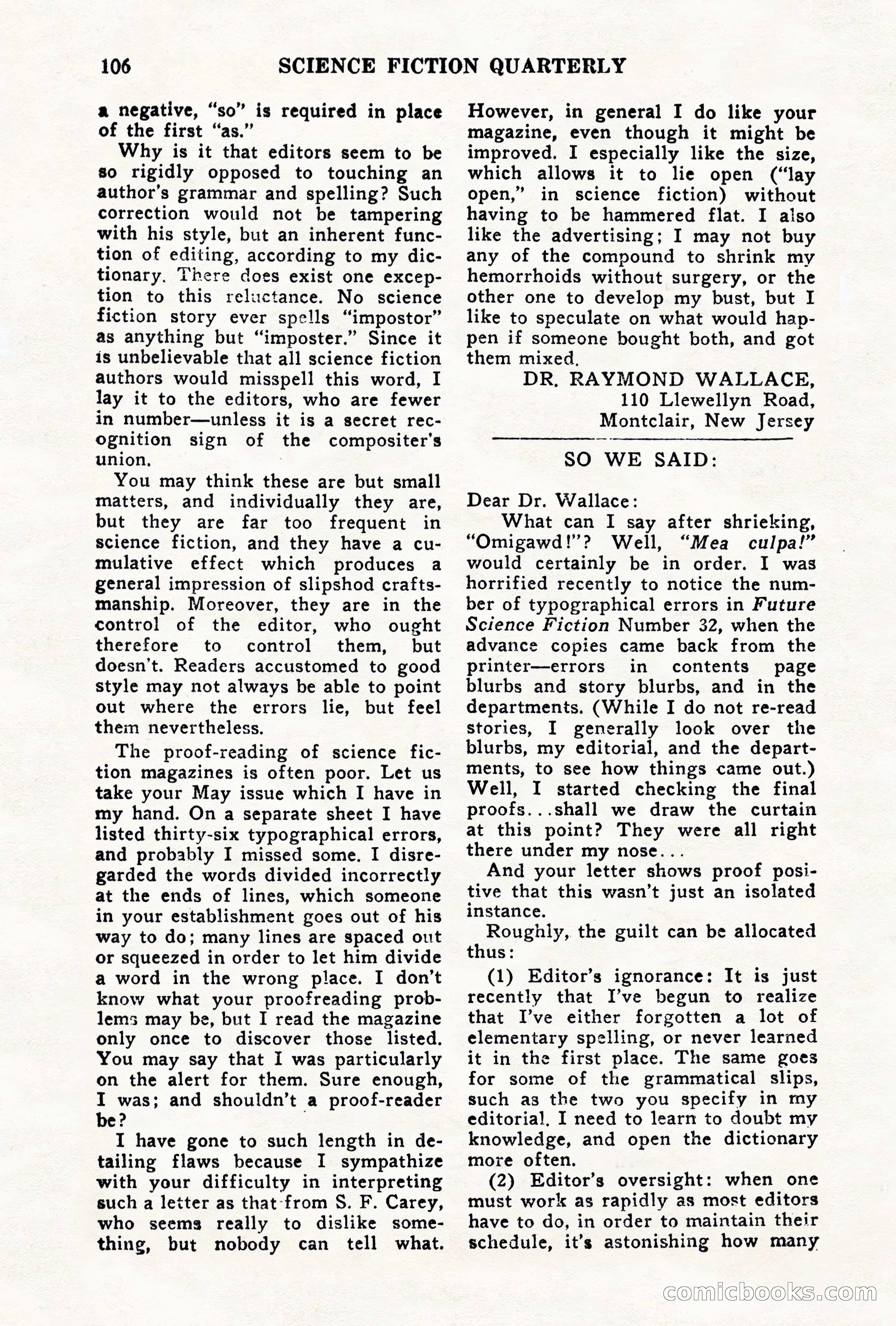 Science Fiction Quarterly, November 1957 — page 106 of 132