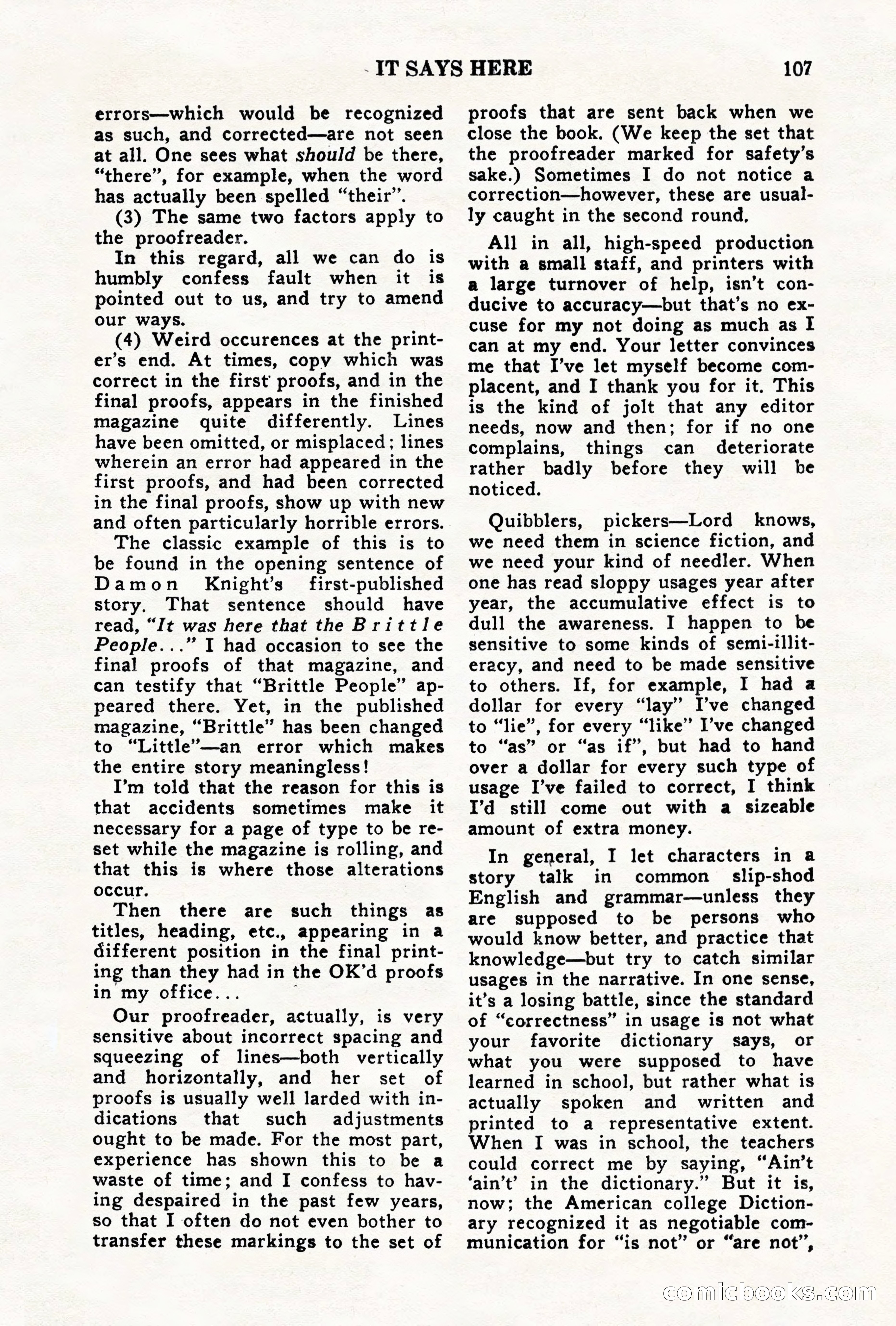 Science Fiction Quarterly, November 1957 — page 107 of 132
