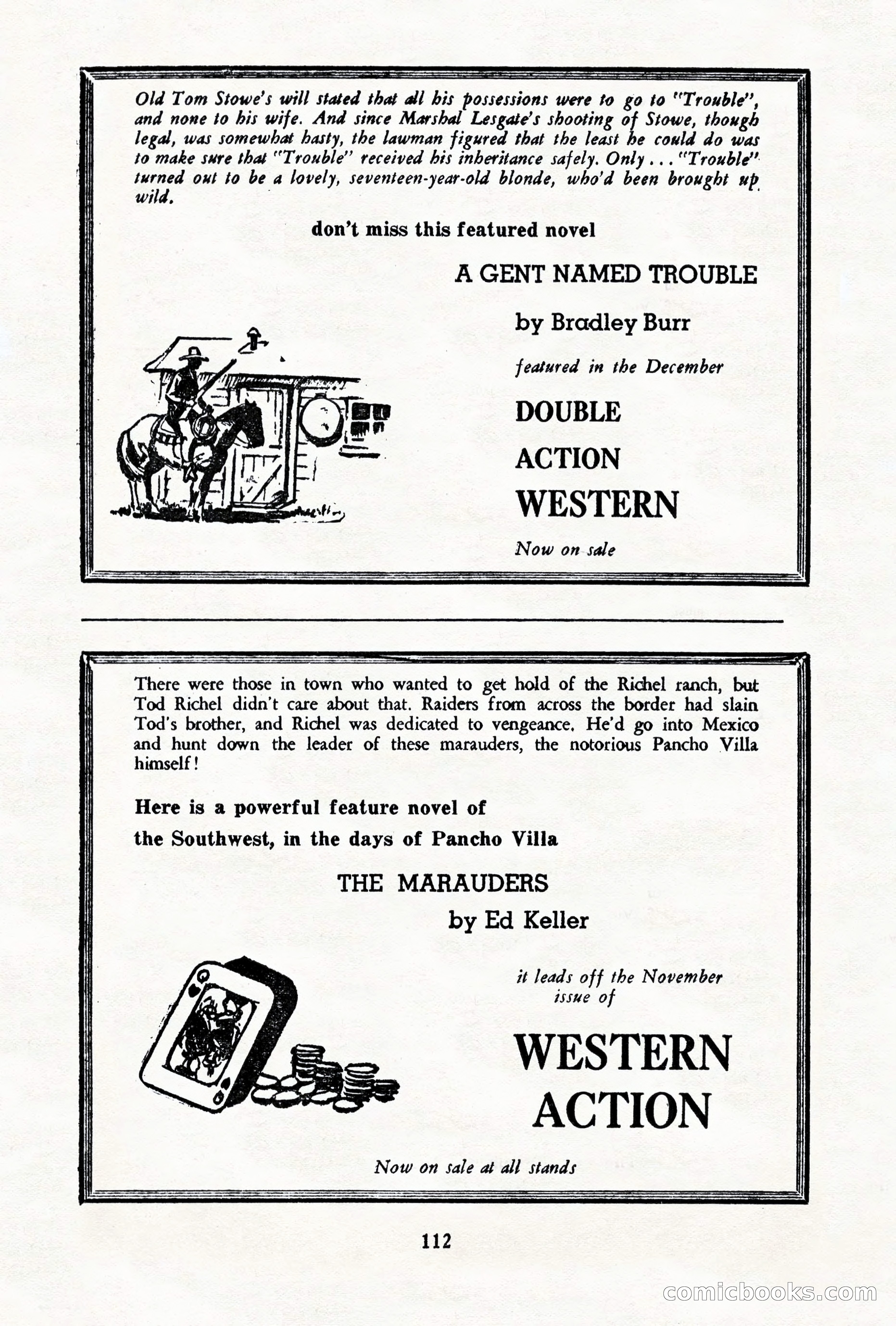 Science Fiction Quarterly, November 1957 — page 112 of 132