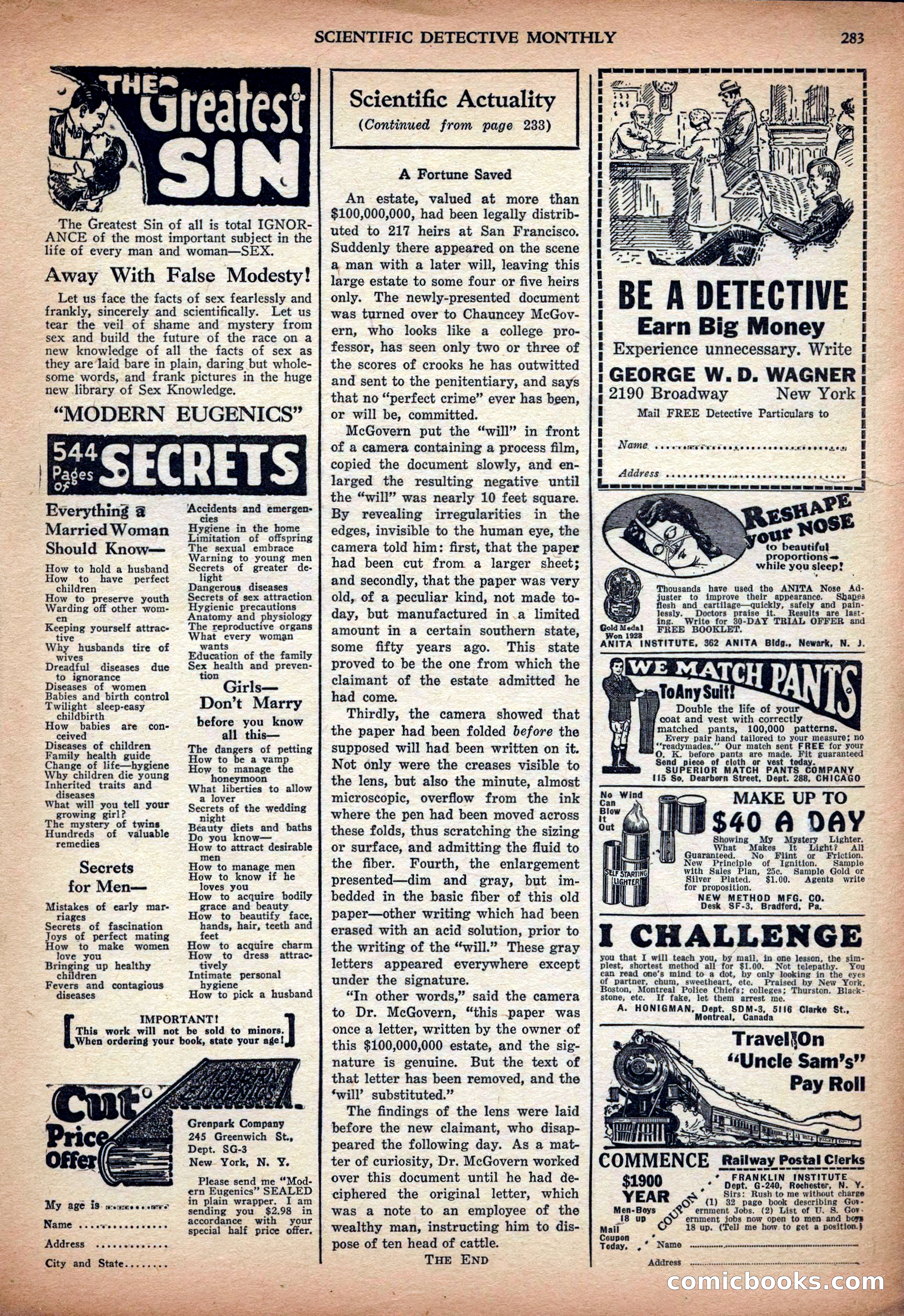 Scientific Detective Monthly — page 93 of 100