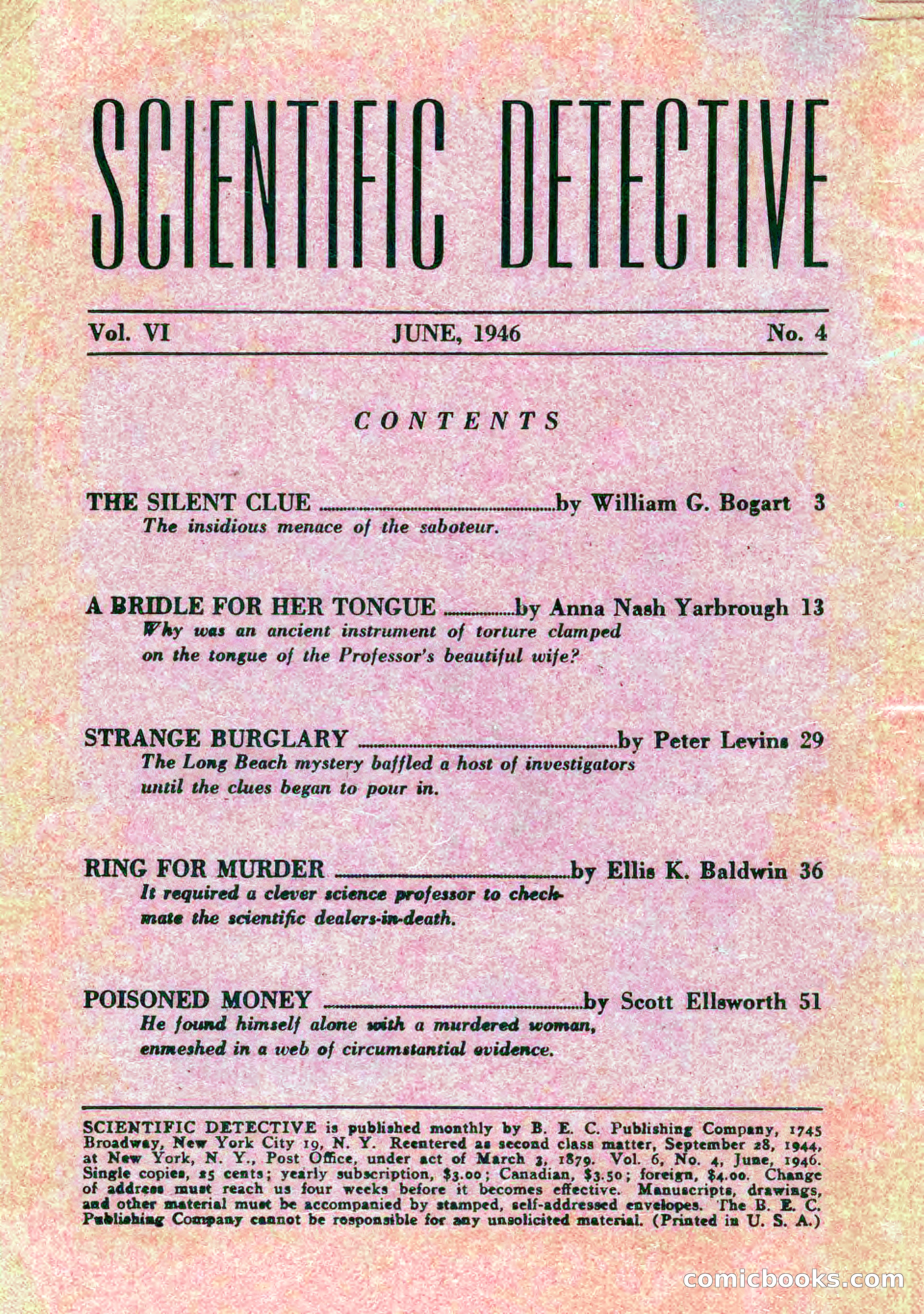 Scientific Detective, June 1946 — page 2 of 68