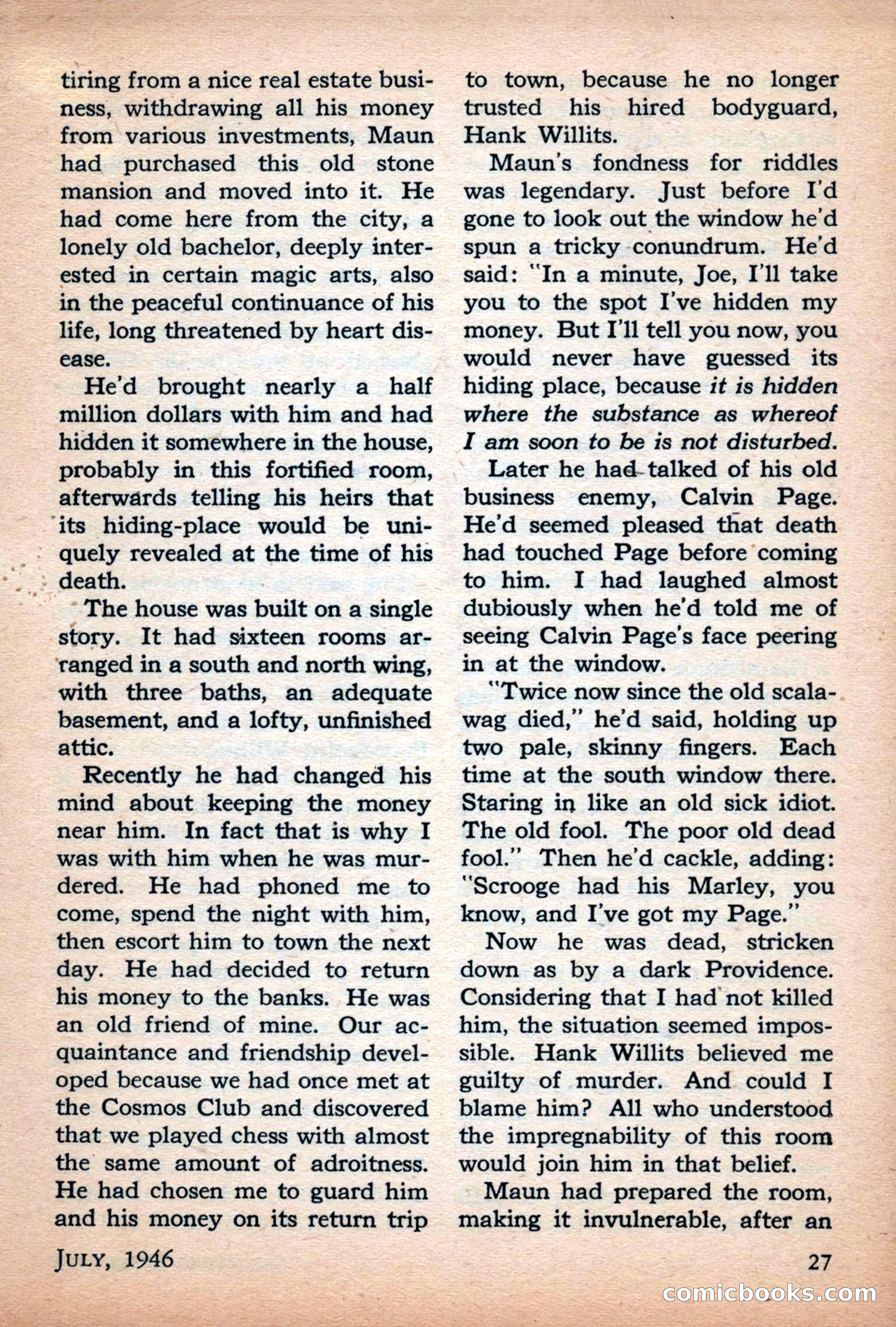 Scientific Detective, July 1946 — page 27 of 68
